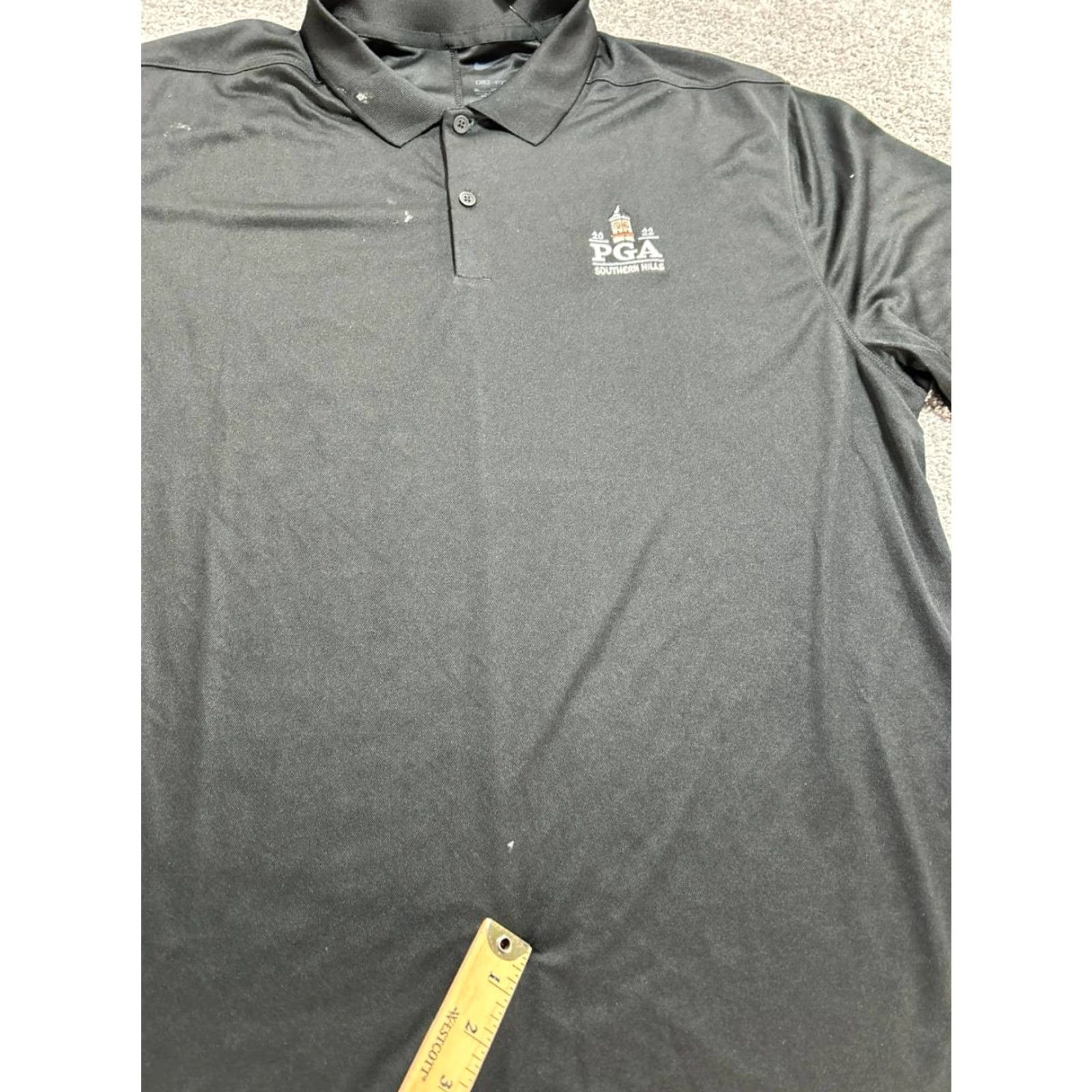 Nike VINTAGE Nike The Players Victory Polo Shirt Mens XL Black Dri-Fit Southern Hill Logo New Size US XL / EU 56 / 4 - 4 Thumbnail