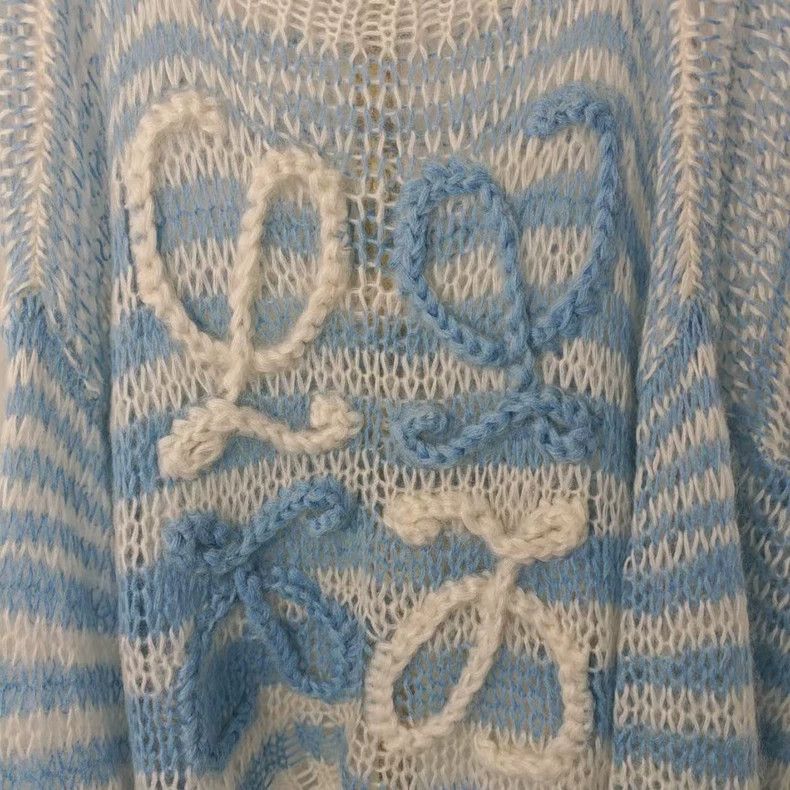 Loewe loewe Blue and white striped sweater 2506-Nextarrow Size US S / EU 44-46 / 1 - 2 Thumbnail