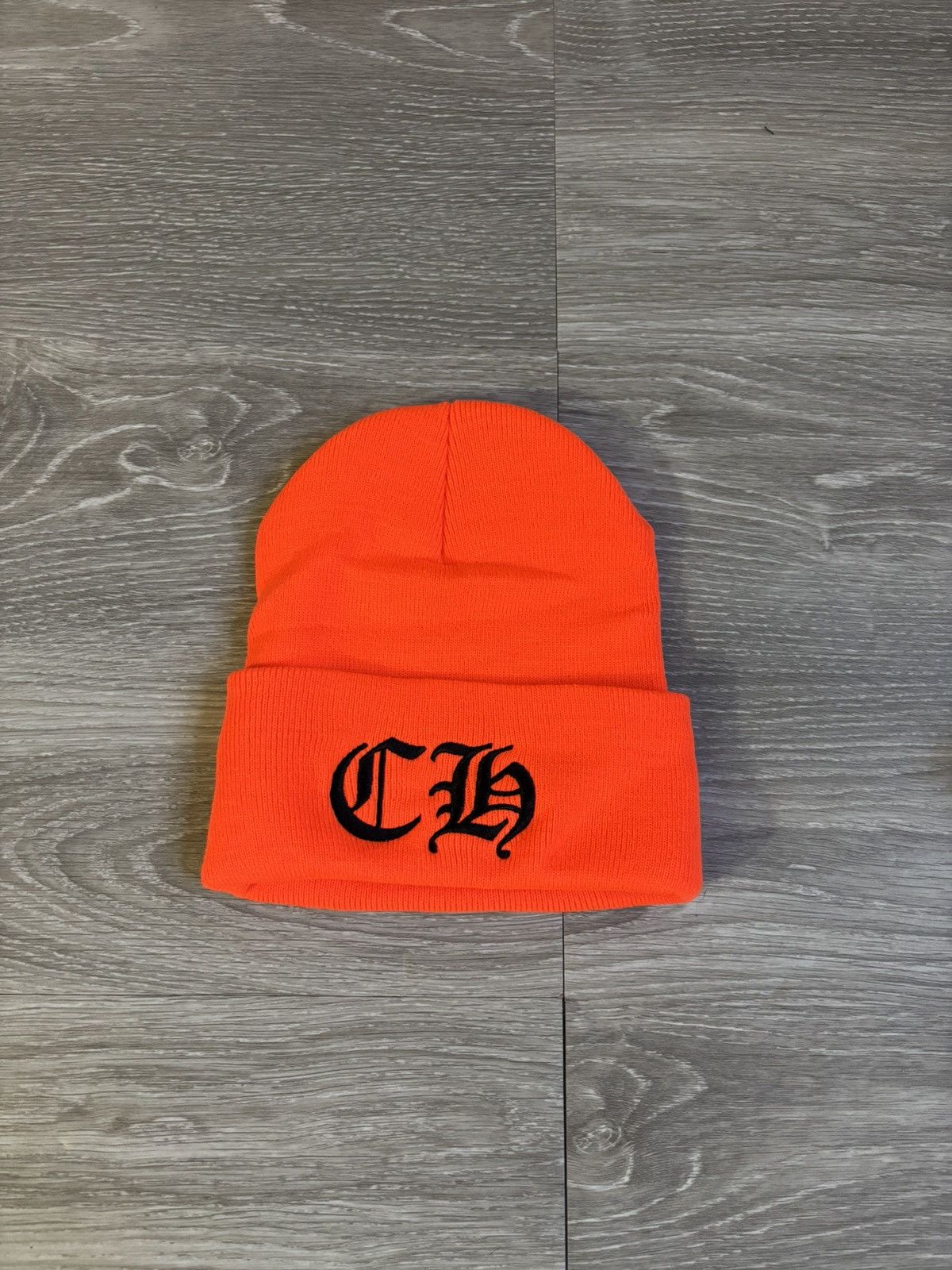 Chrome Hearts Chrome Hearts Orange CH Logo Beanie Size ONE SIZE - 3 Thumbnail