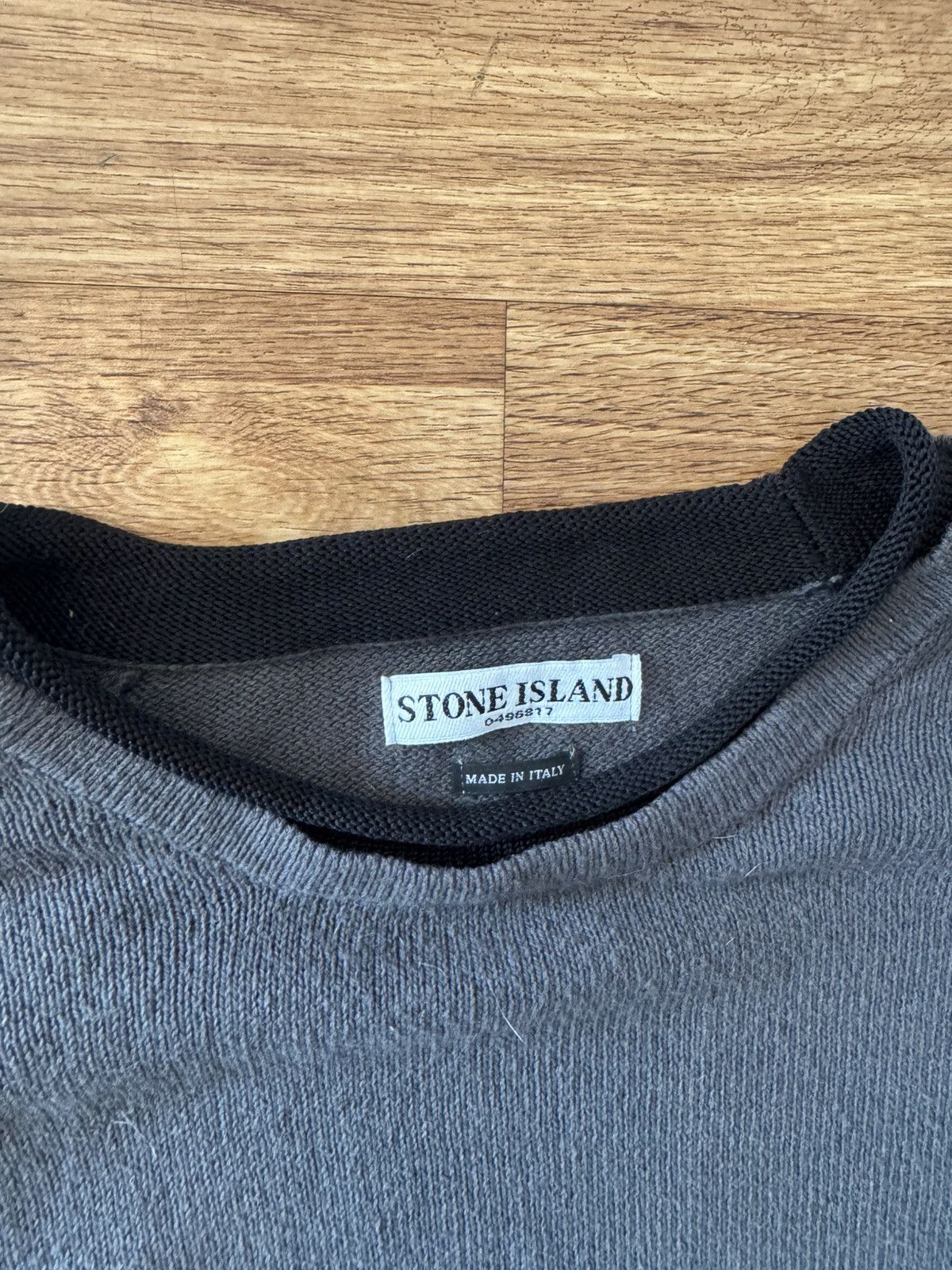 Stone Island Stone Island Compass Logo Grey Sweater Size US XL / EU 56 / 4 - 3 Thumbnail