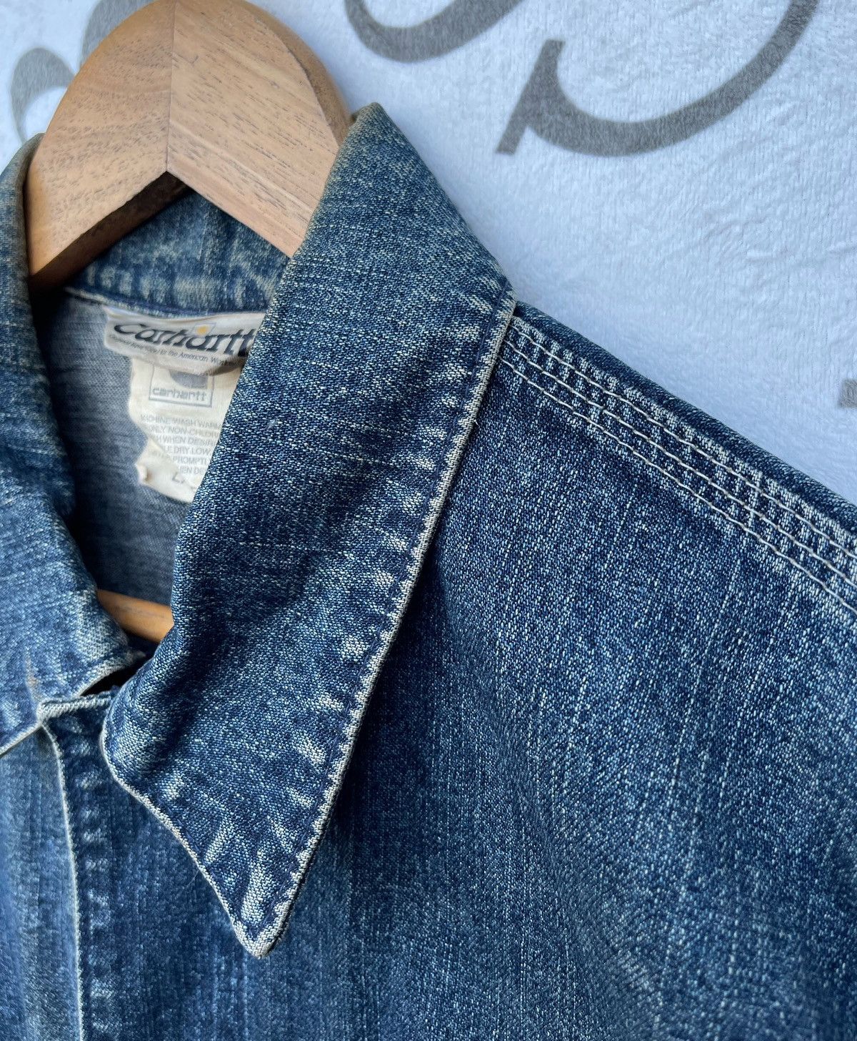 Carhartt 🔥Vintage Carhartt Men's Michigan Denim Chore Jacket Size US L / EU 52-54 / 3 - 14 Thumbnail