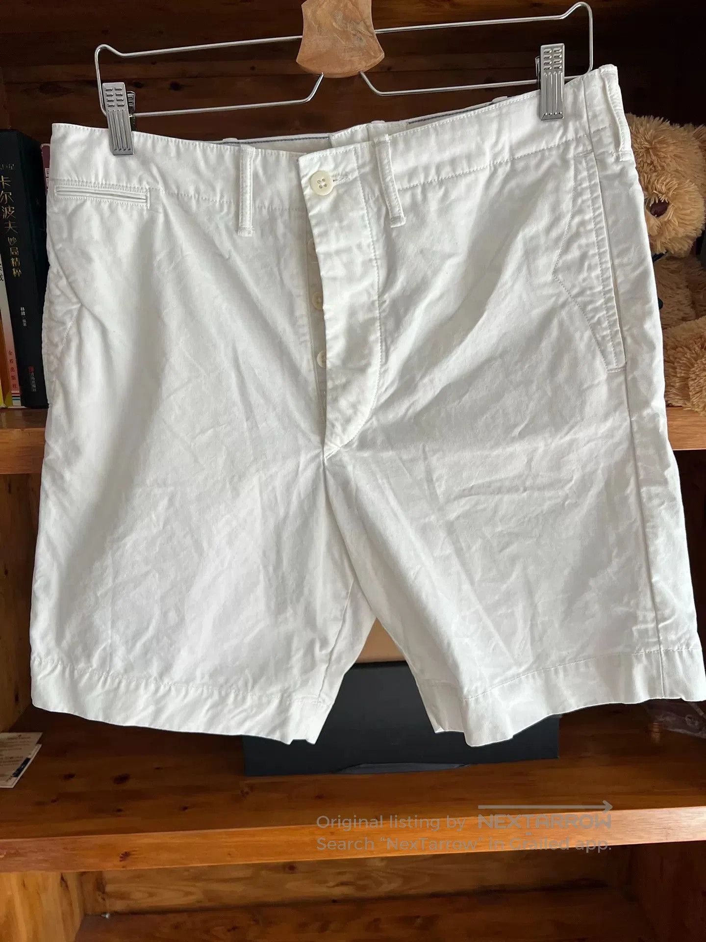 RRL Ralph Lauren RRL Double RL Vintage White Work Shorts. Size US 31 - 2 Thumbnail