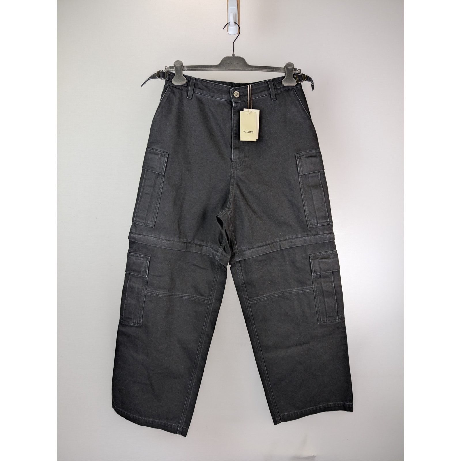 Vetements o1rshd1 Cargo Pants in Black Size US 30 / EU 46 - 2 Thumbnail