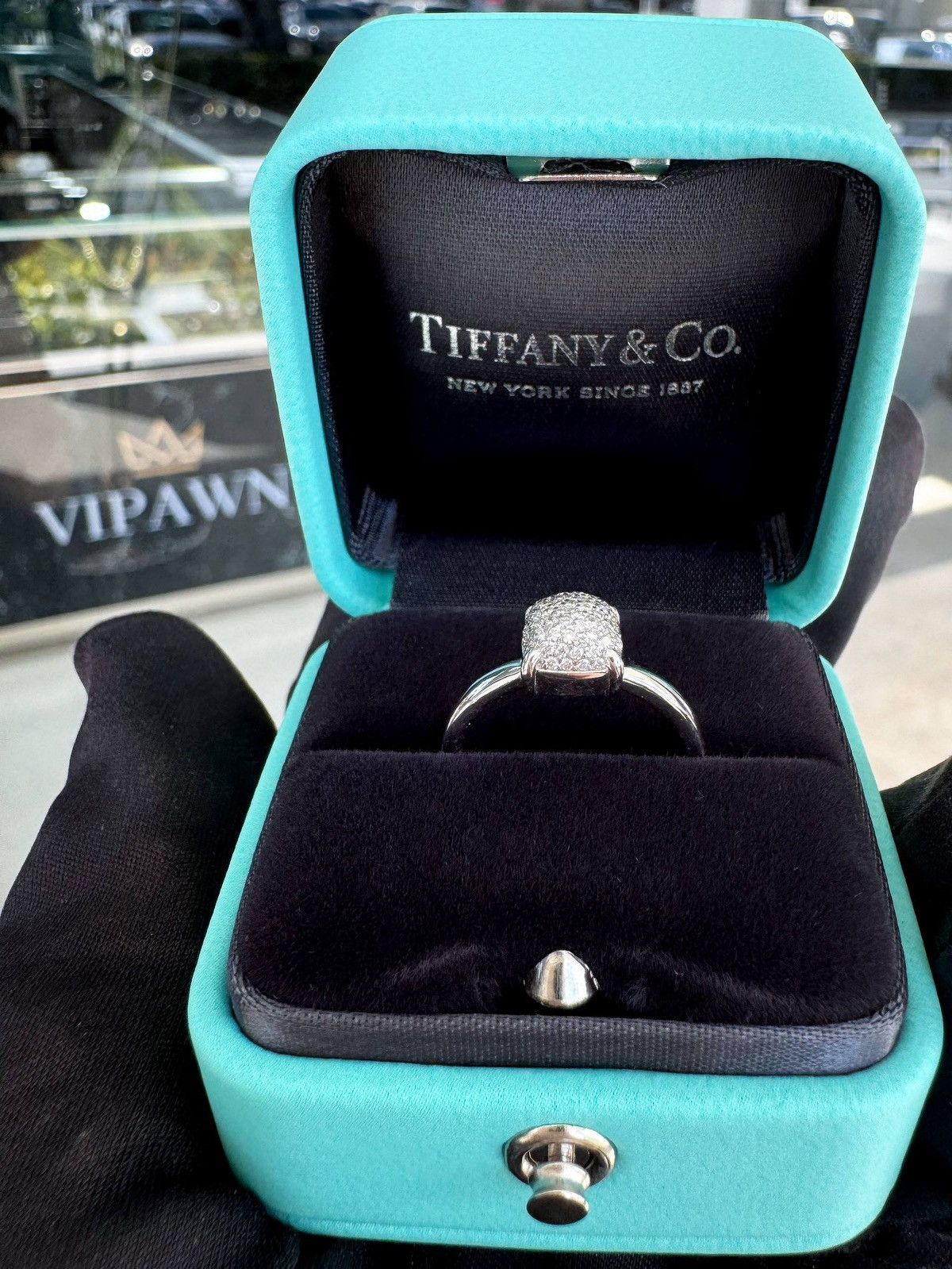 Tiffany & Co. Tiffany & Co. Paloma Picasso 18K white gold Pave 0.16CTW Size ONE SIZE - 4 Thumbnail