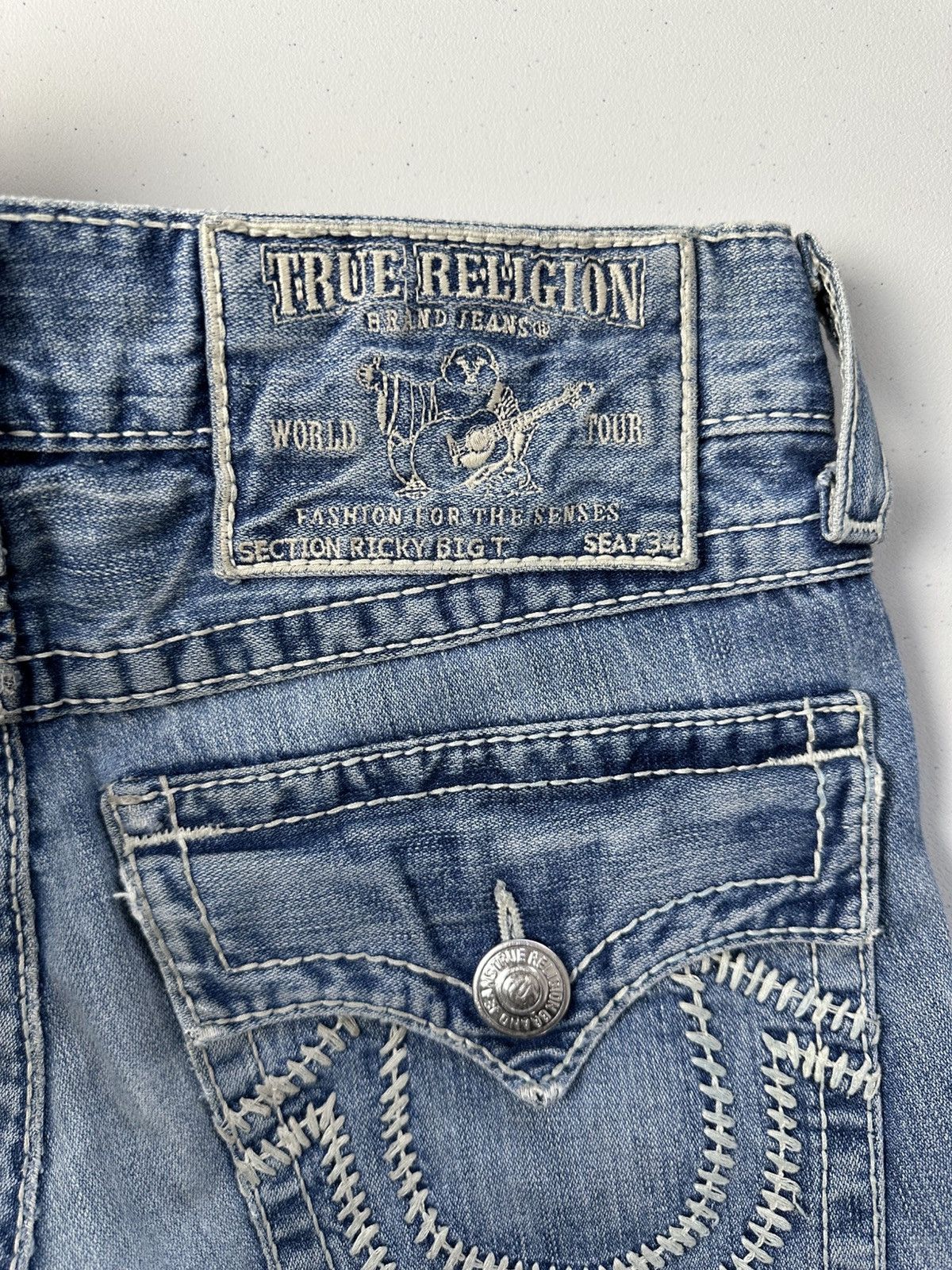 True Religion Vintage Y2k True Religion Baggy Jeans Distressed Size US 30 / EU 46 - 5 Thumbnail