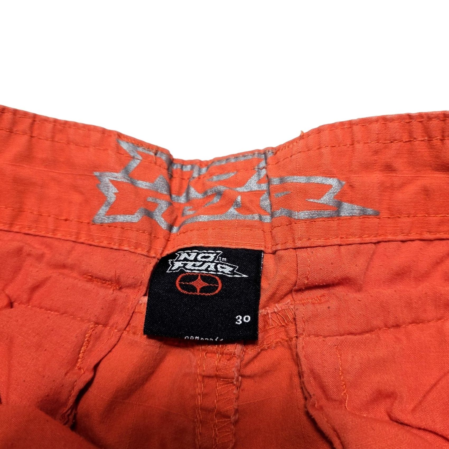 No Fear VINTAGE No Fear Cargo Shorts Casual Surf Swim Orange Pockets Mens Size 30 Size US 30 / EU 46 - 3 Thumbnail