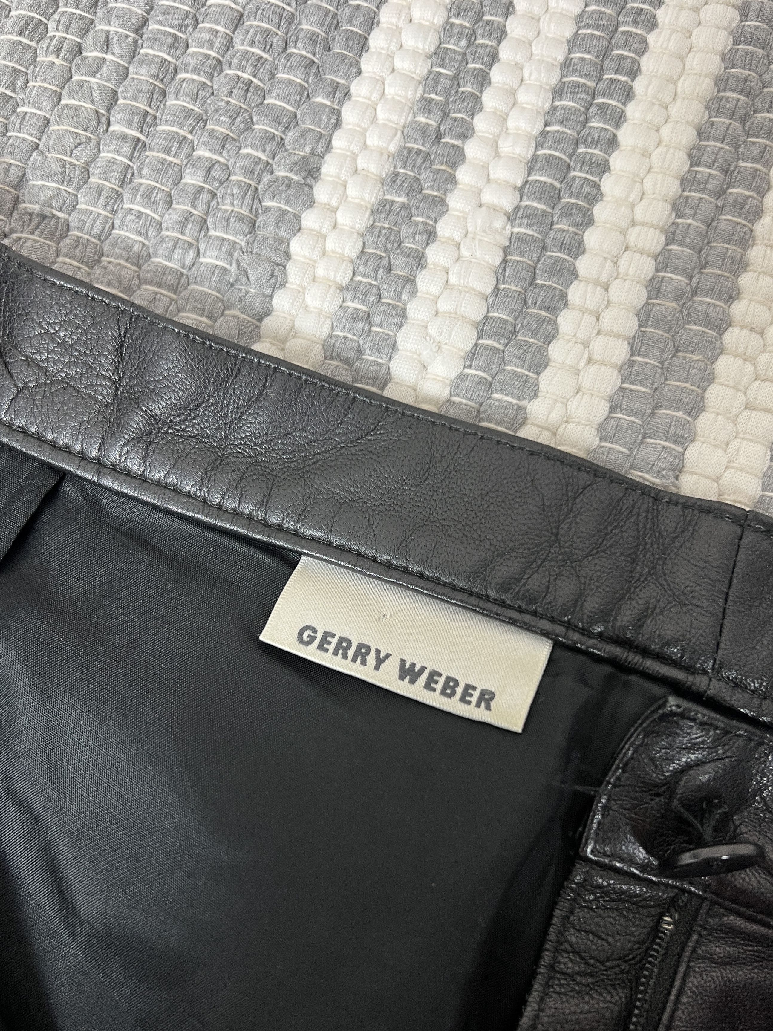 Leather Vintage Gerry Weber Leather Black Pants Size 32" / US 10 / IT 46 - 7 Thumbnail