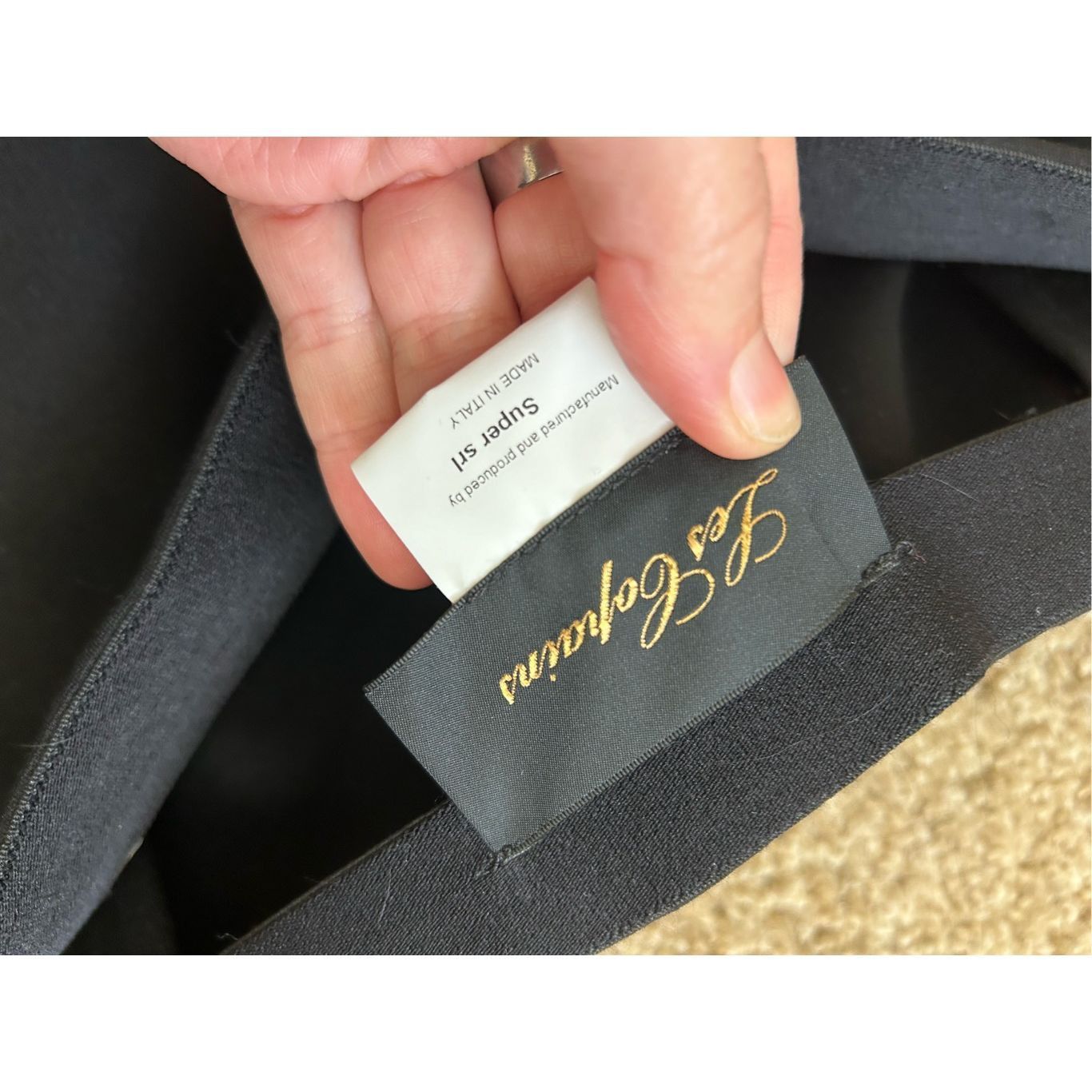 Les Copains LES COPAINS High Rise Ponte Knit Slim Casual Pants Black Siz Size 34" / US 12 / IT 48 - 4 Thumbnail