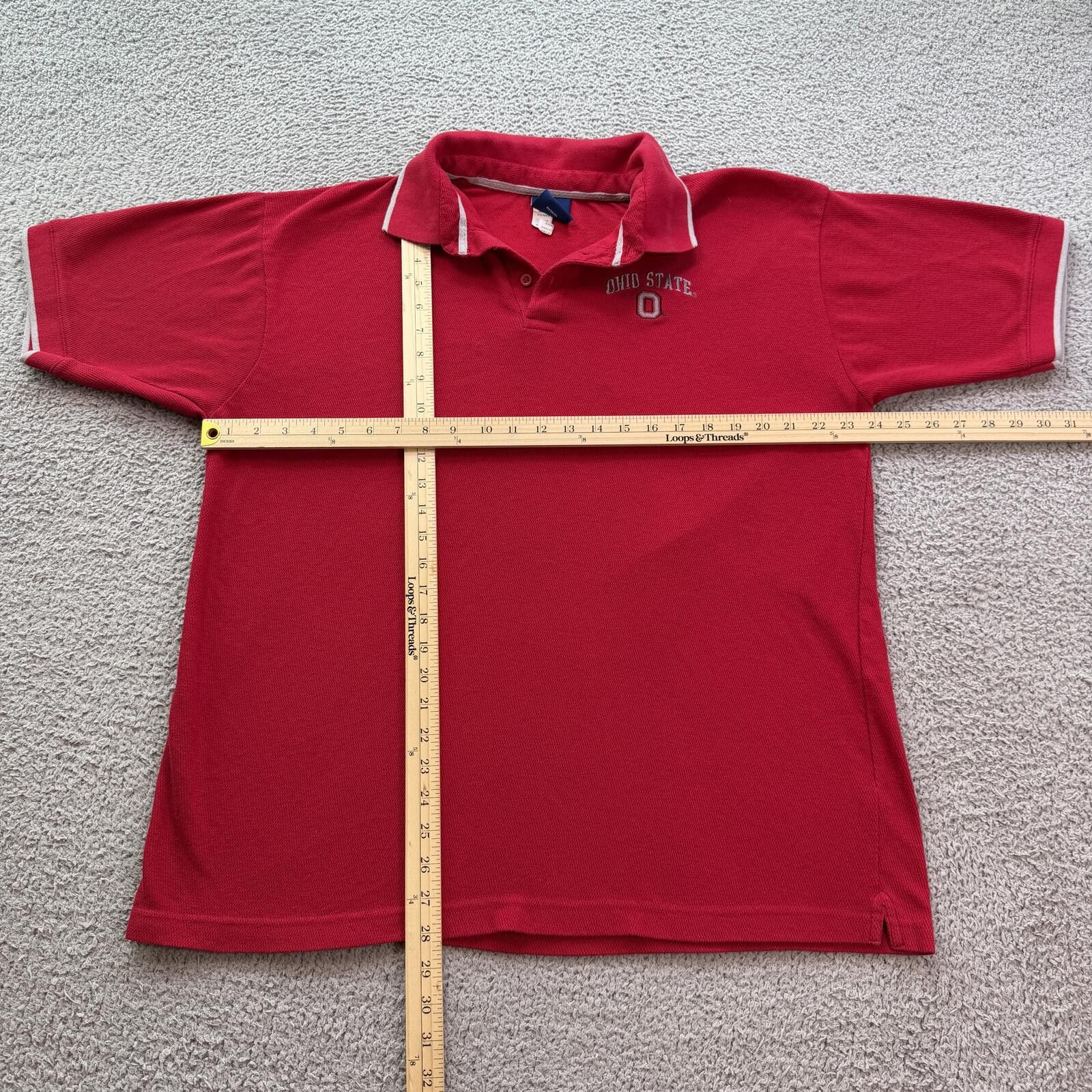 Other Vintage Y2K Ohio State Buckeyes Red Polo Shirt Golf Ncaa L Size US L / EU 52-54 / 3 - 3 Thumbnail