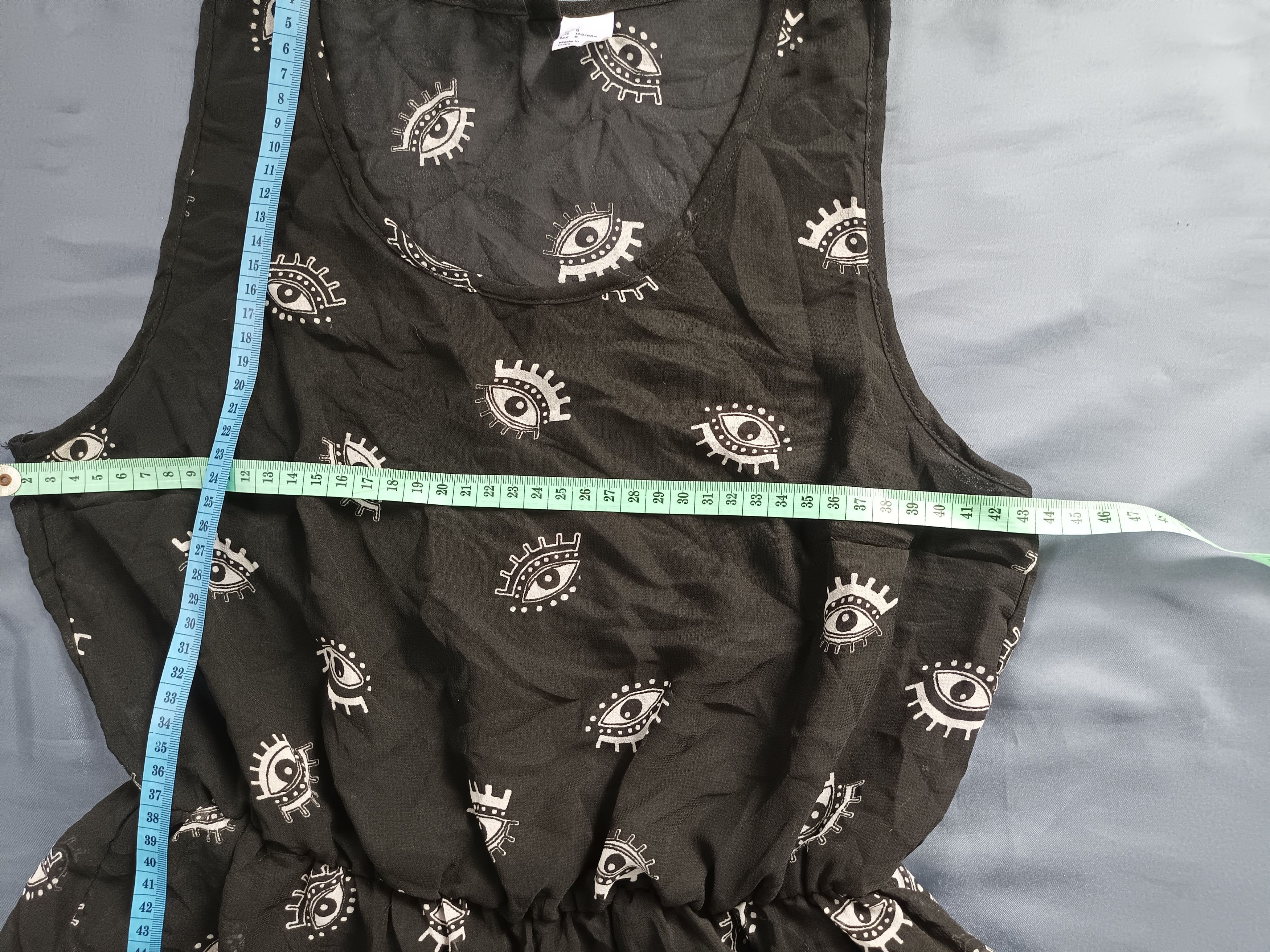 Divided × H&M × Japanese Brand H&M Divided Black All Seeing Eye Dress Sleeve less Size M / US 6-8 / IT 42-44 - 12 Thumbnail