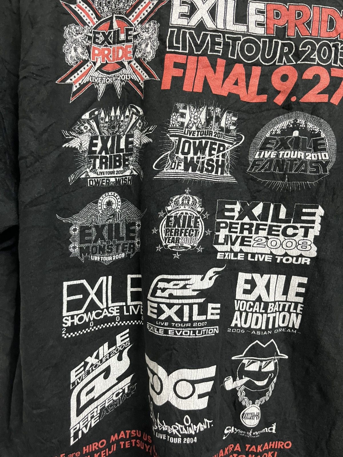 POP MART Exile Live Tour Japan Rock Band Size US L / EU 52-54 / 3 - 12 Thumbnail