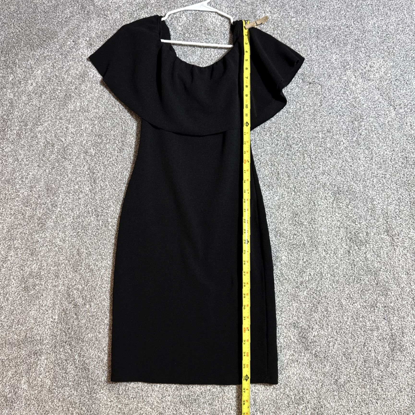 Almost Famous Almost Famous Bodycon Dress Off Shoulder Knee Length Y2K Chic Romantic Clubwear Black M Womens Size M / US 6-8 / IT 42-44 - 2 Thumbnail