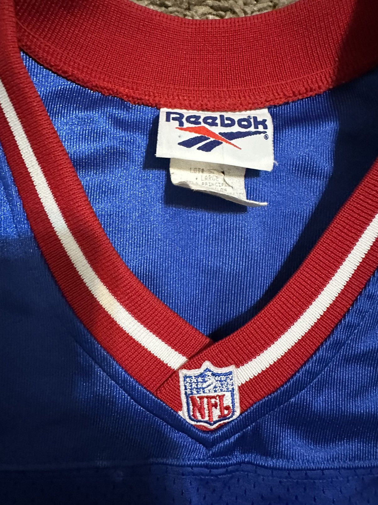NFL × Reebok × Vintage Vintage NFL Reebok New York Giants jersey 90s size Large Size US L / EU 52-54 / 3 - 4 Thumbnail