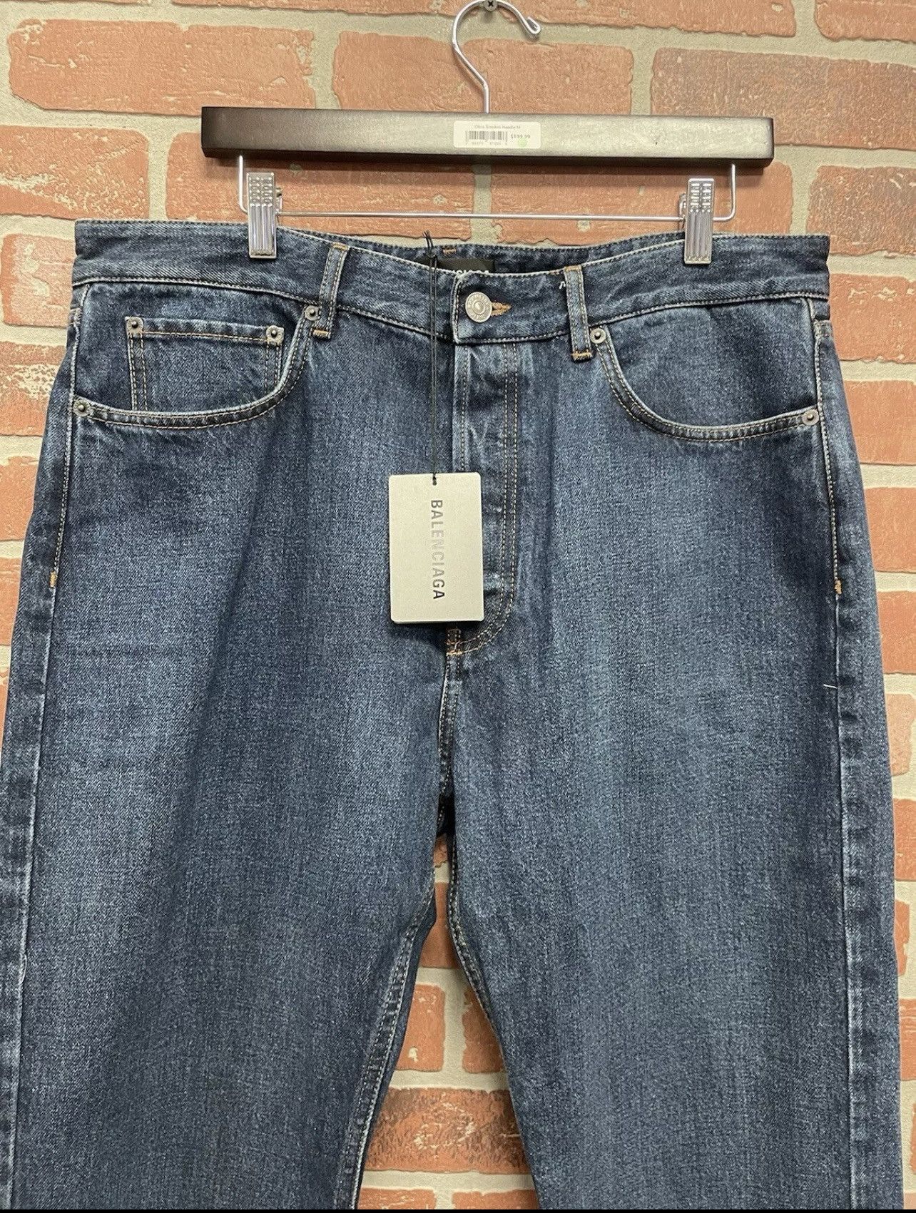 Balenciaga Size 36 - Balenciaga Standard Fit Jean Denim Daddy Wash $895 Size US 36 / EU 52 - 2 Thumbnail