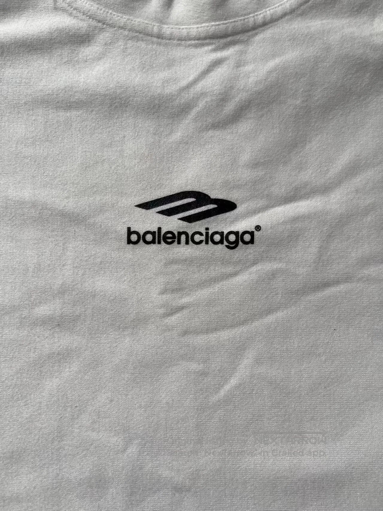 Balenciaga Balenciaga Logo Print Loose Crewneck T-Shirt. Size US XXS / EU 40 - 3 Thumbnail