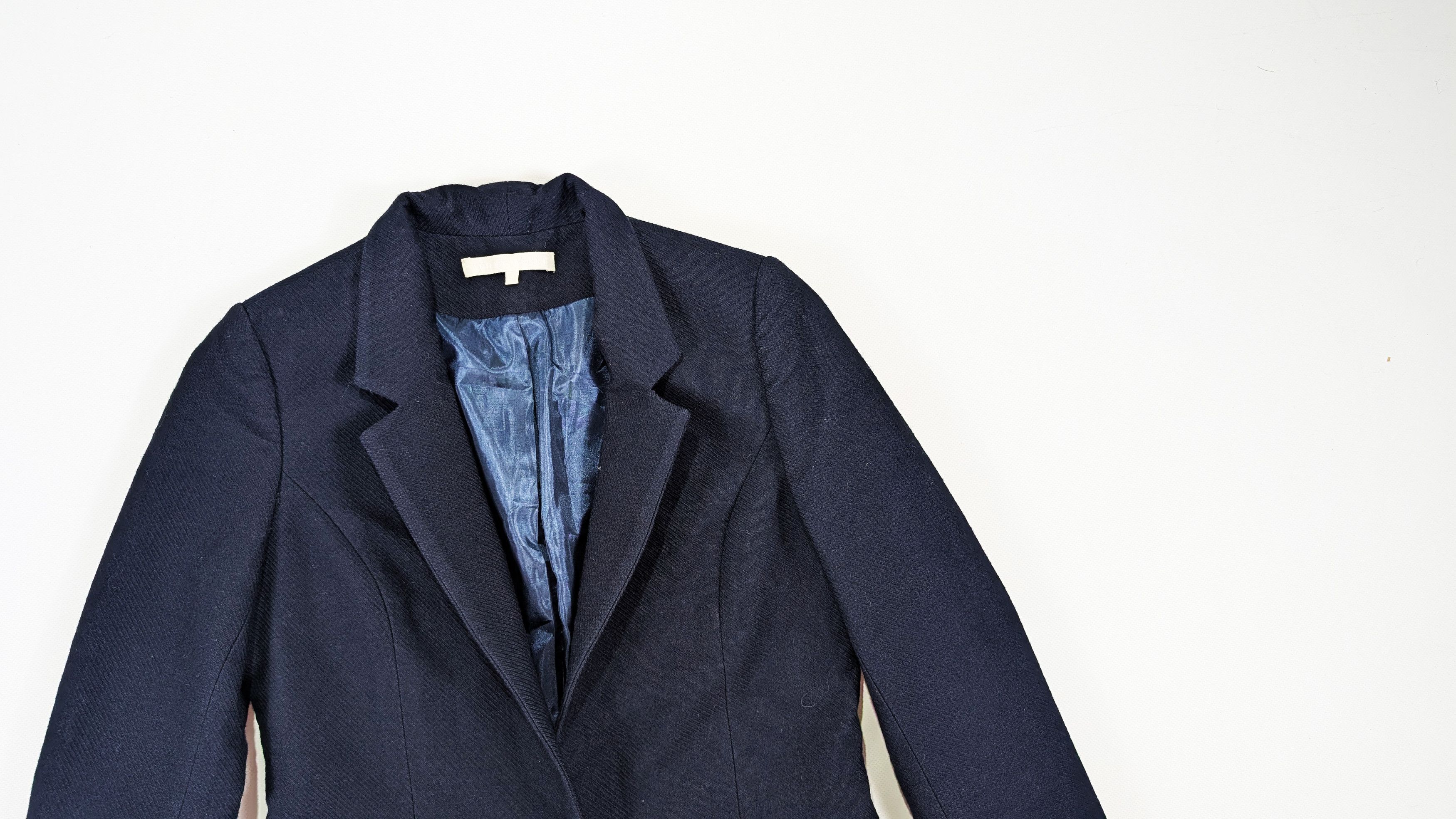 Apiece Apart Apiece Apart Blue Wool Cotton Single Button Blazer Jacket Size S / US 4 / IT 40 - 2 Thumbnail