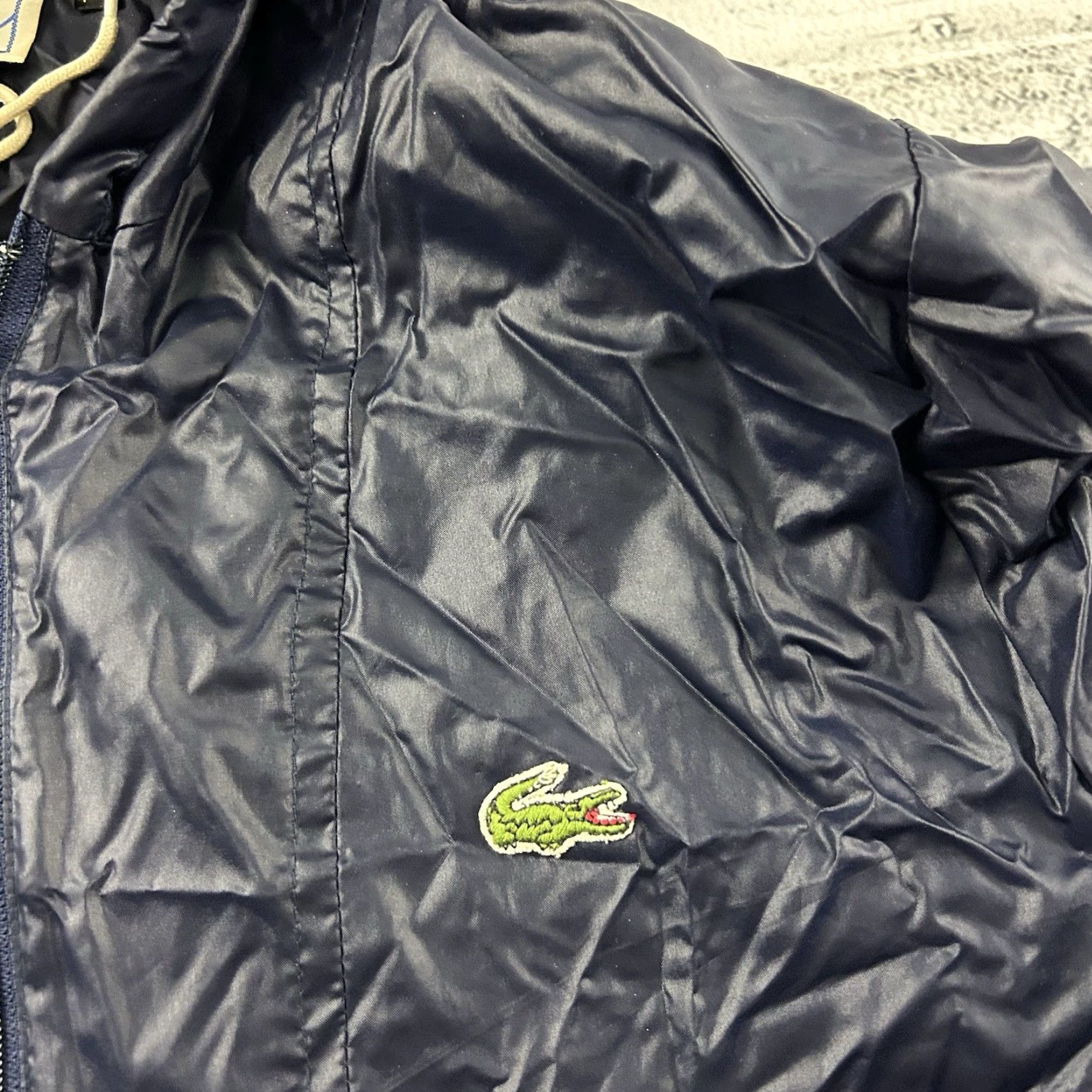Lacoste VINTAGE Izod Lacoste Pullover Hooded Anorak Windbreaker Jacket Men M Blue Size US M / EU 48-50 / 2 - 2 Thumbnail