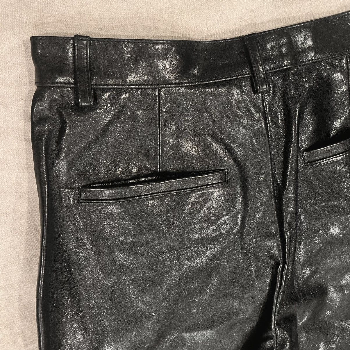 Gucci $4200 GUCCI LEATHER PANTS, BLACK, SIZE 44 Size US 29 - 6 Thumbnail