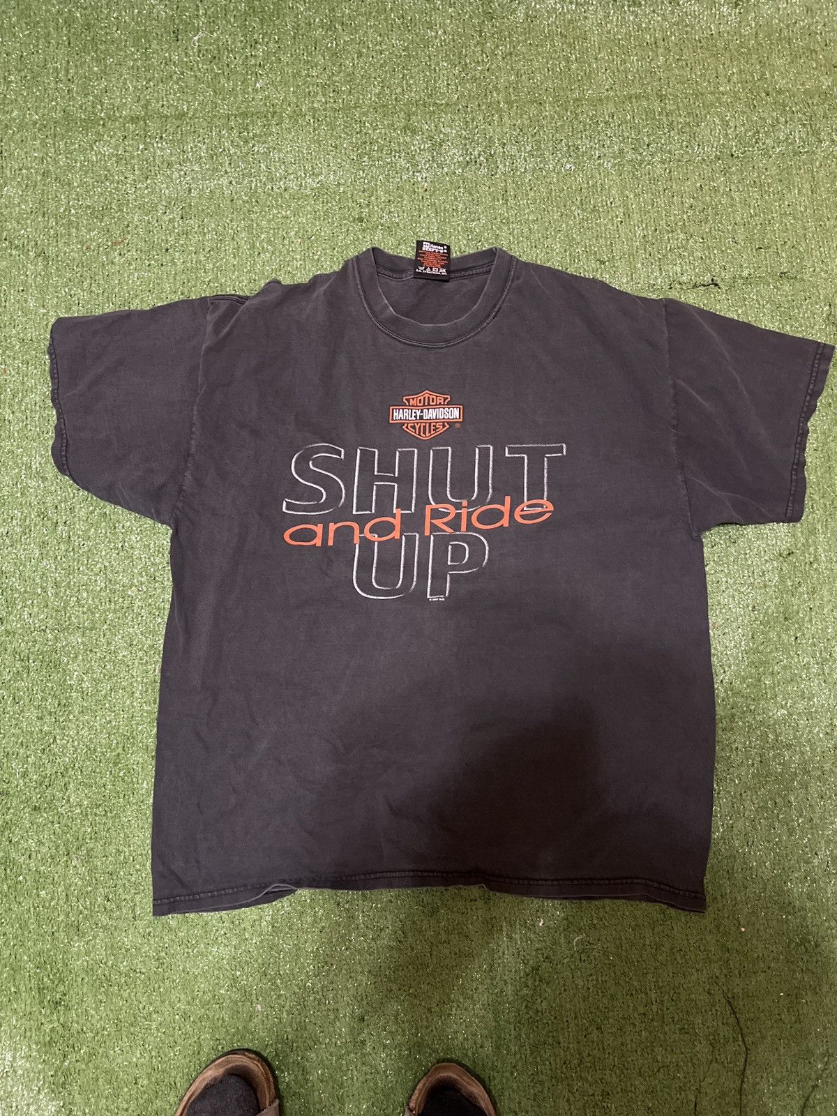 Harley Davidson Rare Harley shut up and ride Size US XL / EU 56 / 4 - 2 Thumbnail