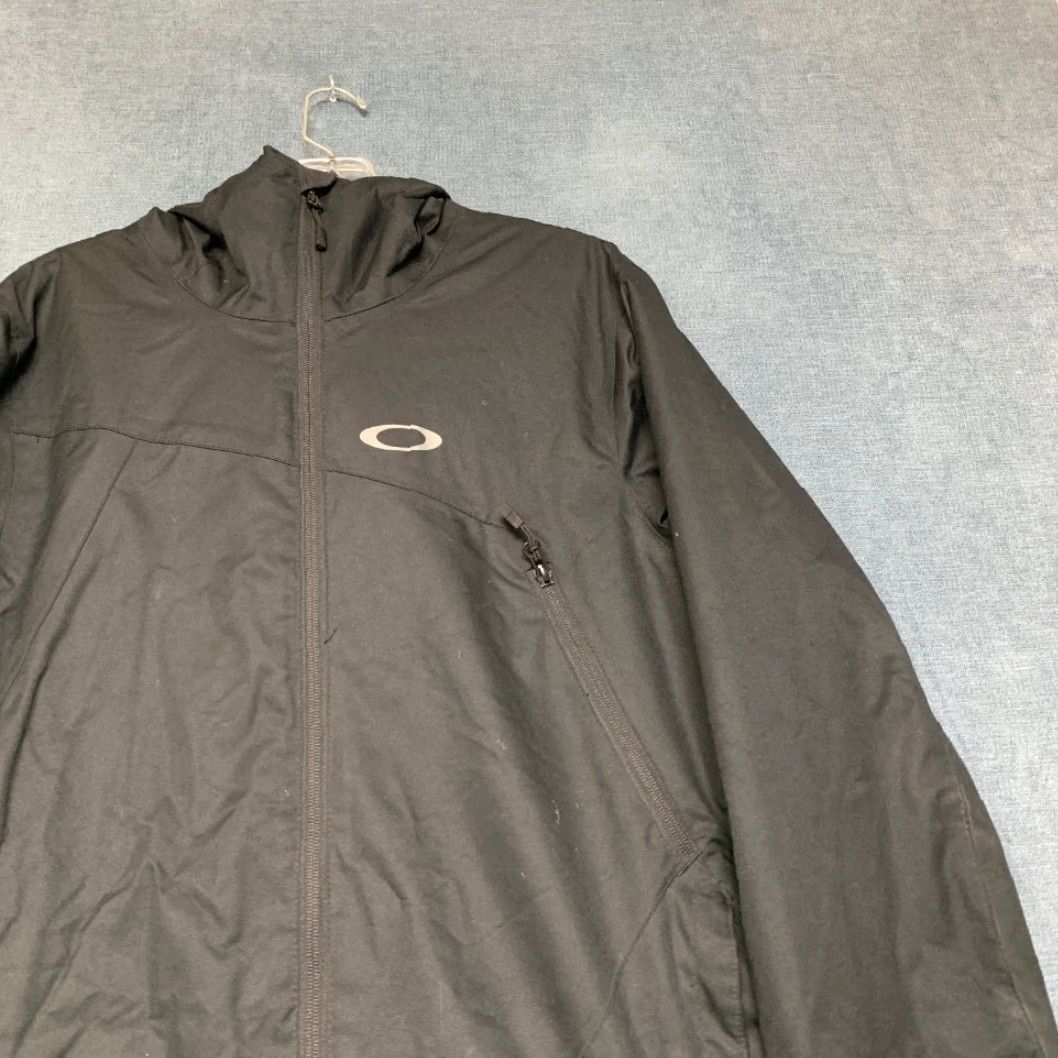 Oakley VINTAGE Oakley Parka Jacket Mens Medium Black Hooded Logo Utility Outdoor Full Zip Size US M / EU 48-50 / 2 - 5 Thumbnail
