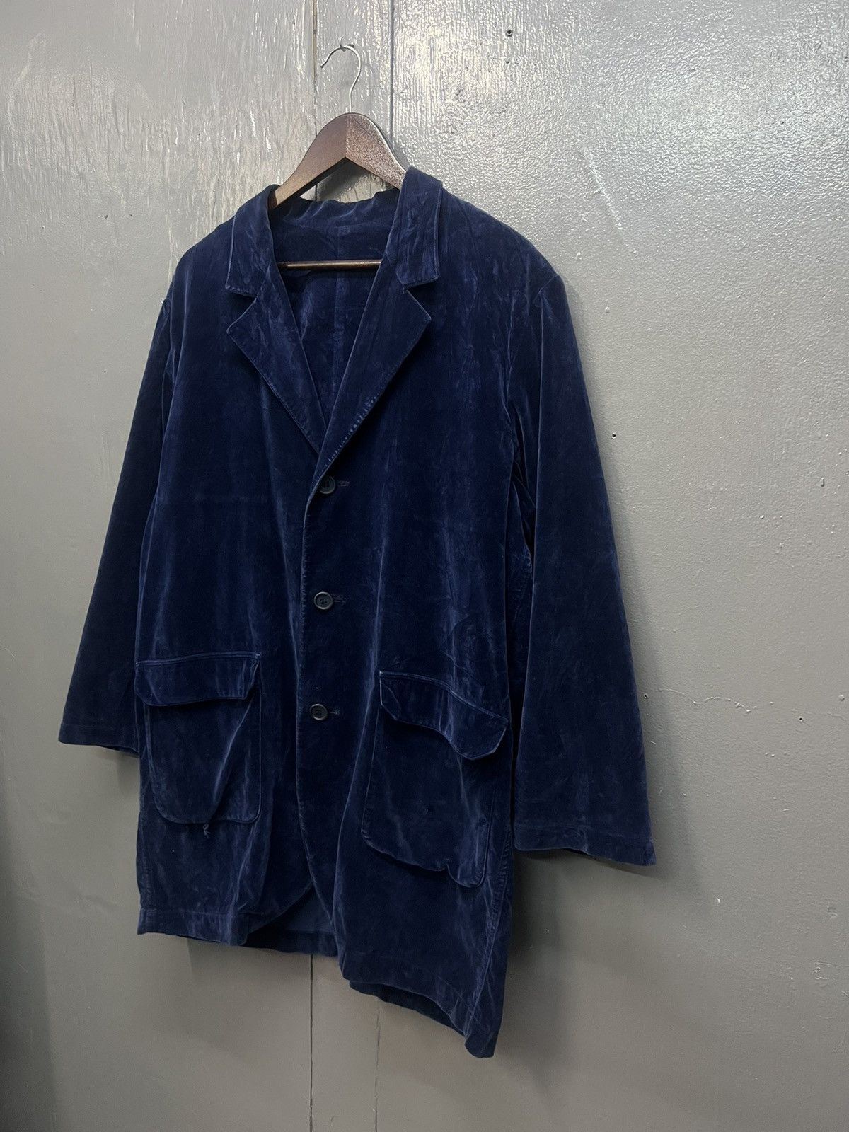 Yohji Yamamoto Y's by Yohji Yamamoto Velvet Coat Jacket Size US L / EU 52-54 / 3 - 2 Thumbnail