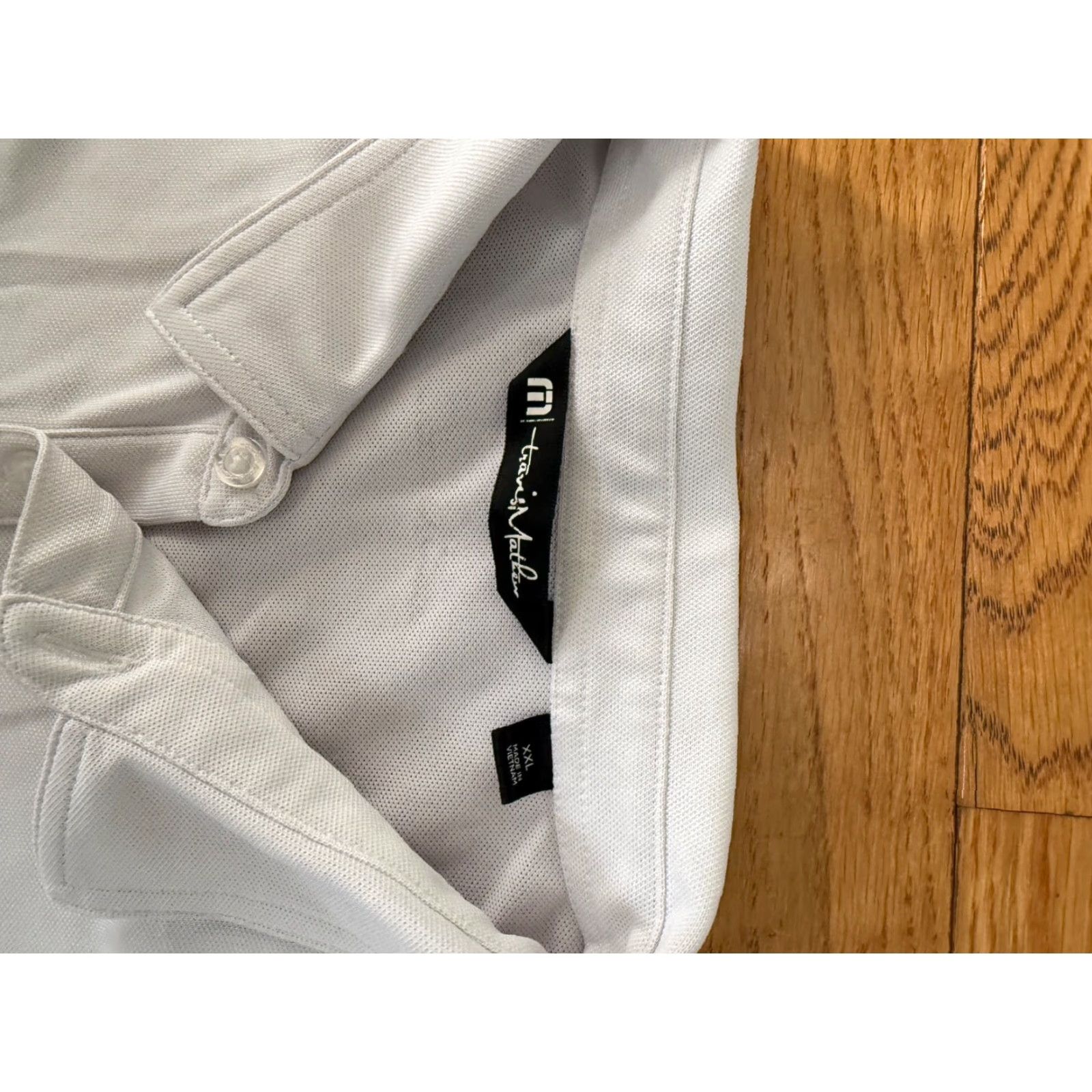 TravisMathew Travis Mathew Polo Men's Golf White Colorblock XXL Shirt Colorblock Embroidered Regular 2XL Mens Size US XXL / EU 58 / 5 - 4 Thumbnail