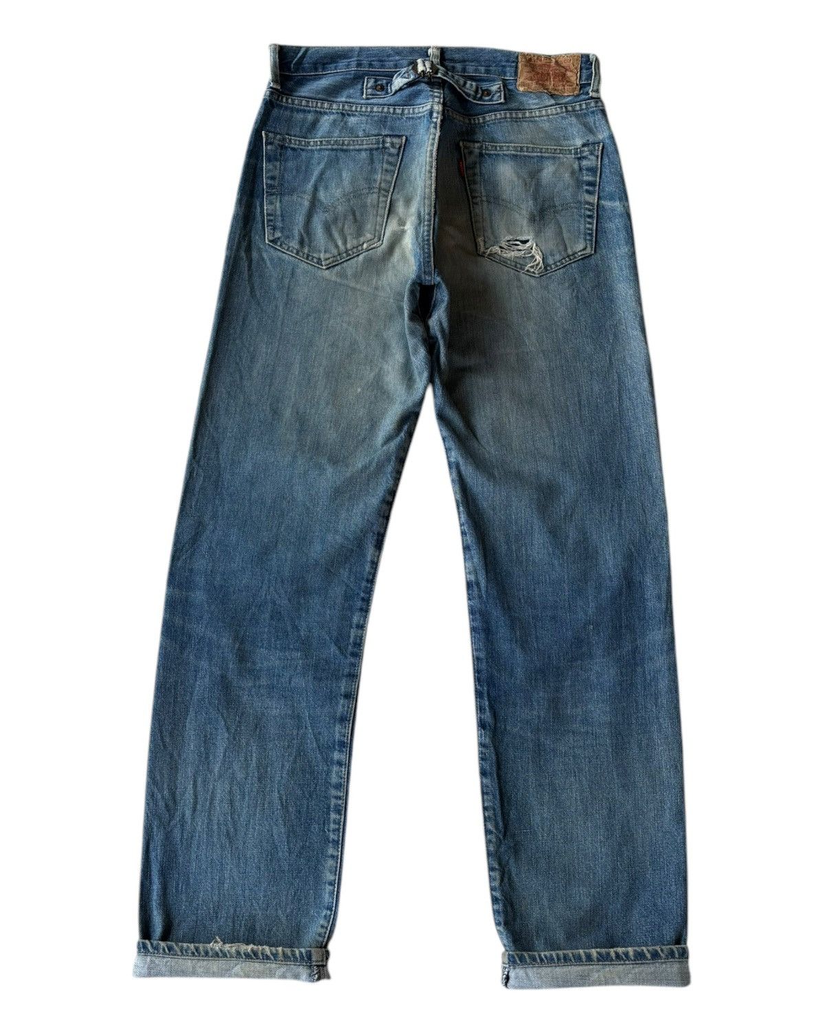 Levi's Vintage 90s Levi’s Big E Buckle Back Lot 701 Selvedge Jeans Size US 32 / EU 48 - 1 Thumbnail