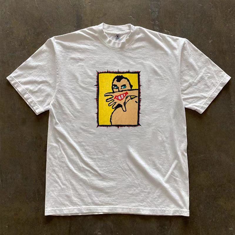 Japanese Brand × Vintage Vintage Hip Hop Creative Illustration Short Sleeve T-Shirt Size US M / EU 48-50 / 2 - 3 Thumbnail