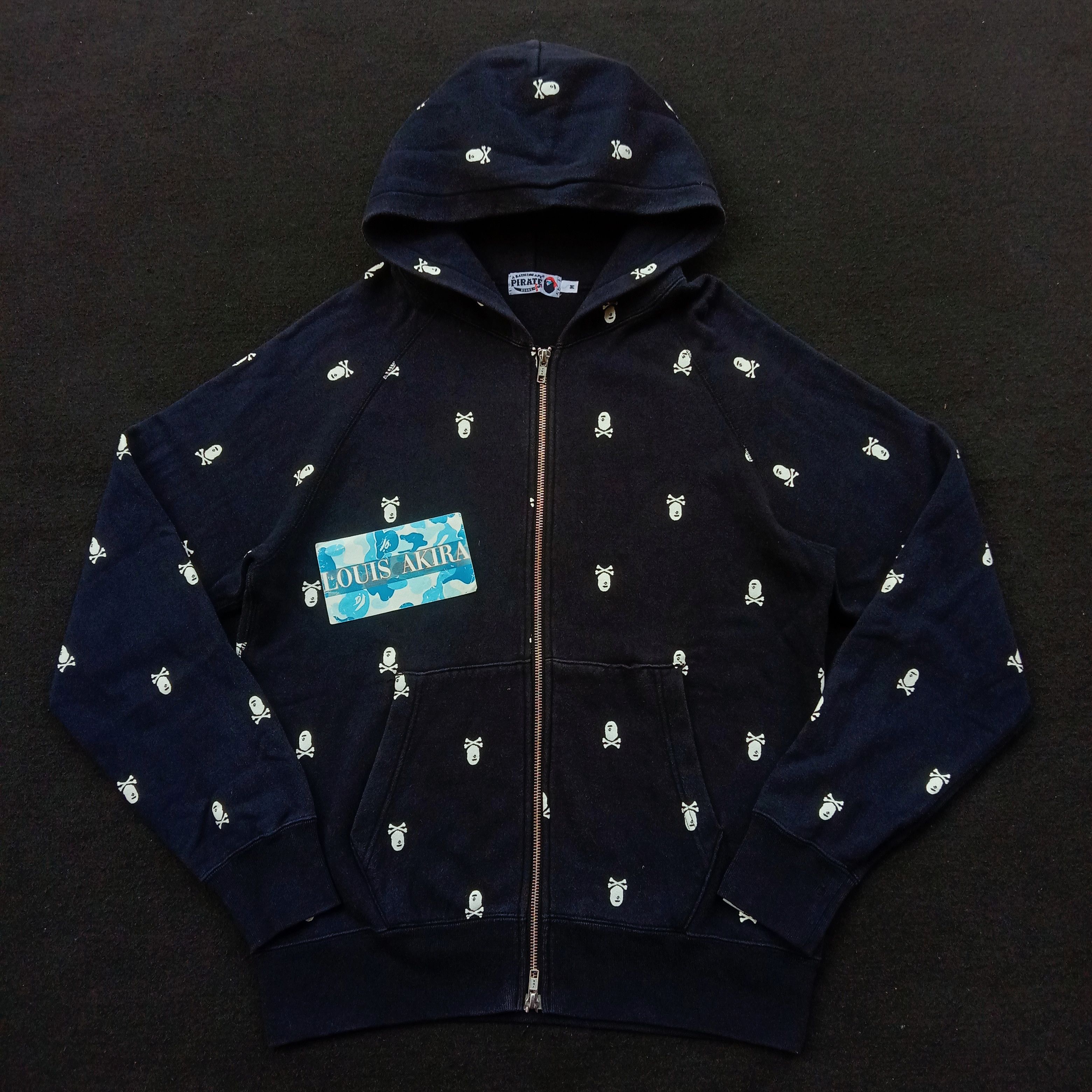 Bape Bape Pirate Store Monogram Zip Hoodie Size US M / EU 48-50 / 2 - 1 Thumbnail