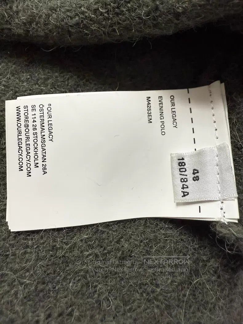 Our Legacy Our Legacy Olive Green Mohair Mixed Wool Knit Long-Sleeve Size US M / EU 48-50 / 2 - 5 Thumbnail
