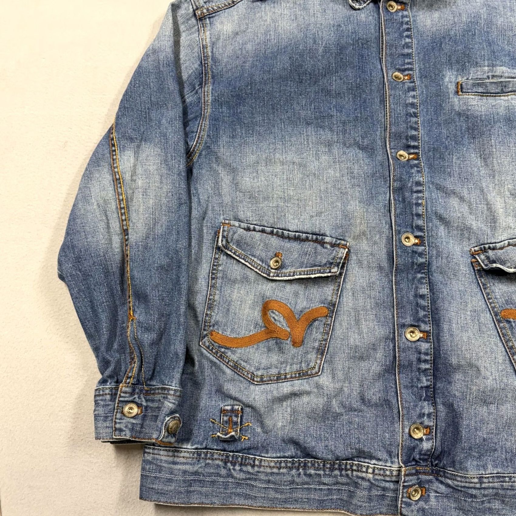 Rocawear Rocawear Jacket Mens XL Blue Denim Hip Hop Vintage Size US XL / EU 56 / 4 - 2 Thumbnail