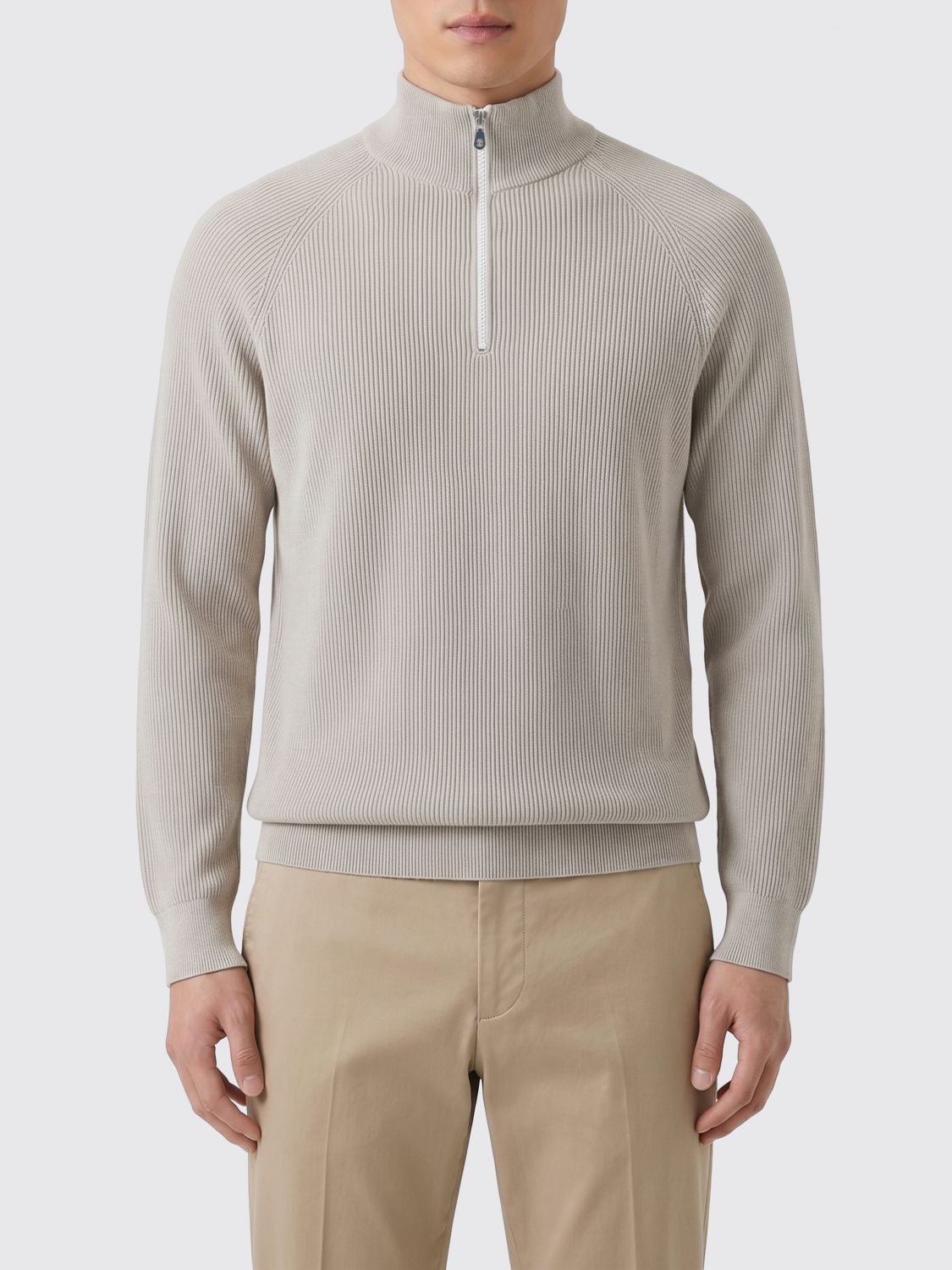 Brunello Cucinelli Brunello Cucinelli Polo Shirt Men Beige Size US M / EU 48-50 / 2 - 1 Thumbnail