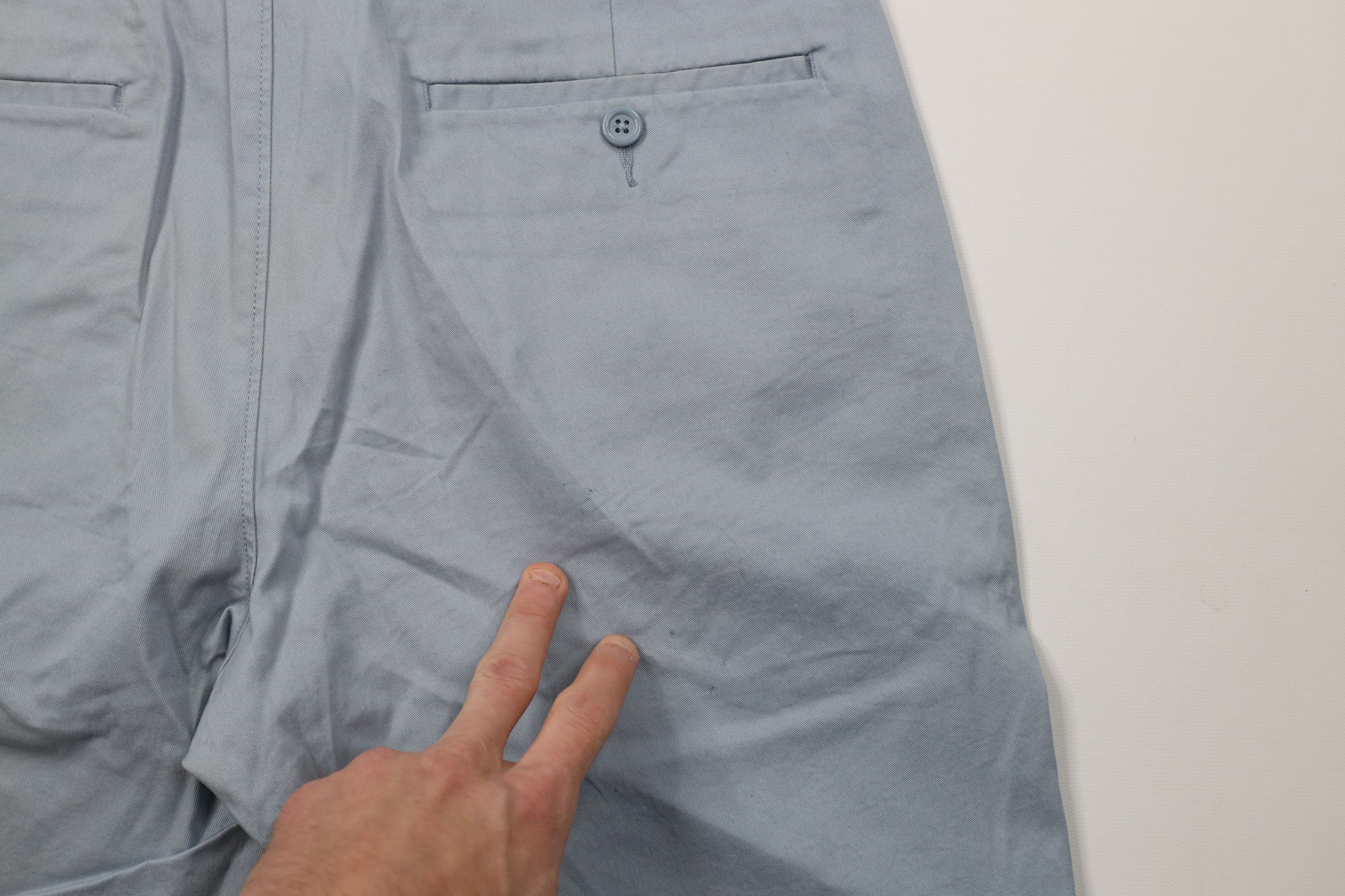 J.Crew J Crew Flex Above Knee Golf Golfing Chino Shorts Light Blue Size US 32 / EU 48 - 14 Thumbnail
