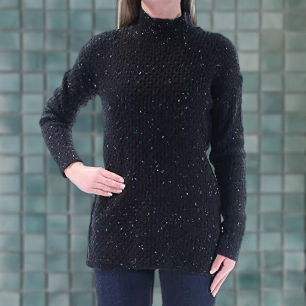 Bar III BAR III Sweater Womens 2XL Black Long Sleeve Crew Neck Metallic Knit Pullover Geometric Pattern Vintage? No (adjusted) Size XXL / US 16-18 / IT 52-54 - 1 Thumbnail