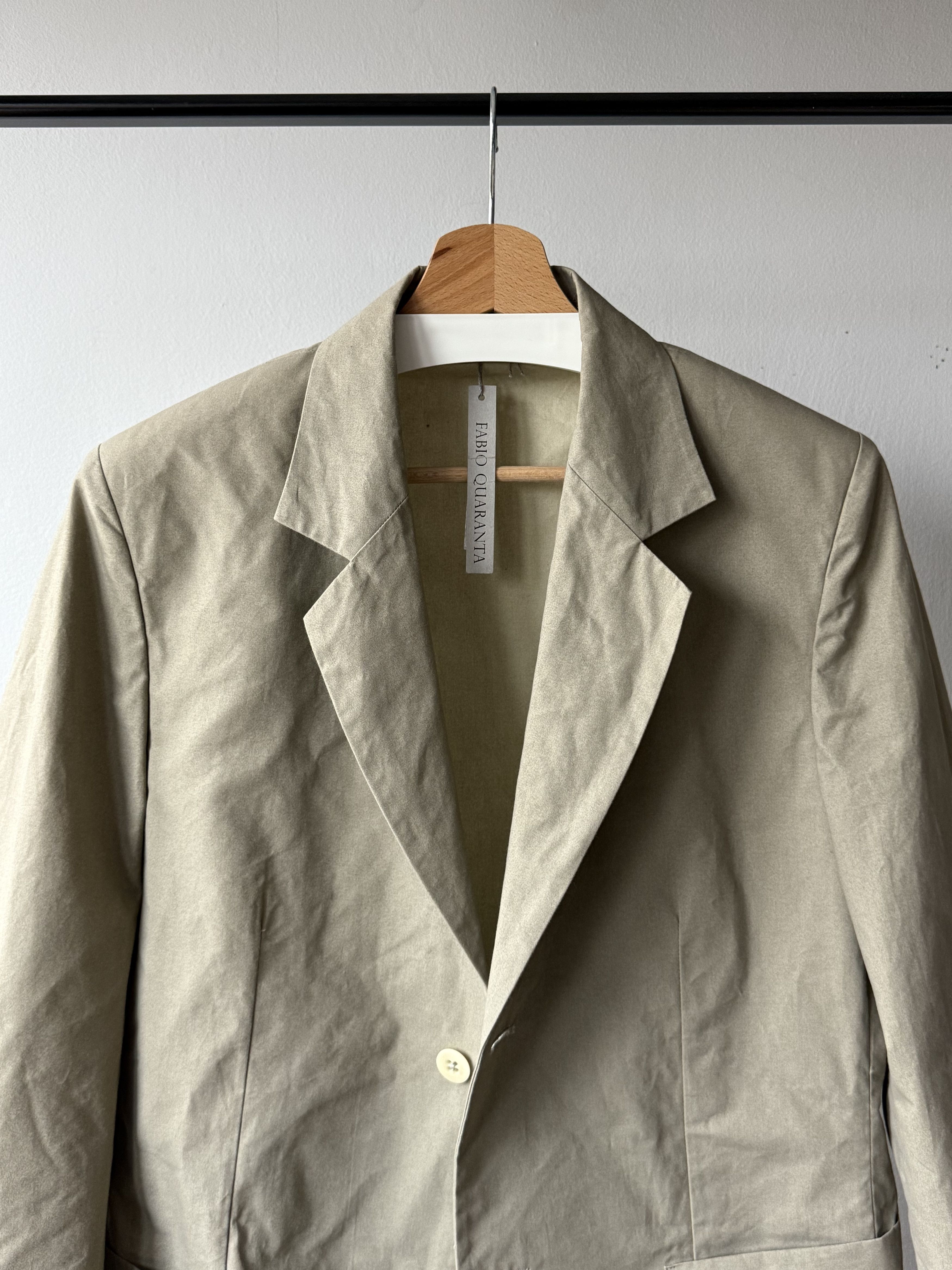 FABIO QUARANTA Fabio Quaranta Unlined Classic Cotton Blazer Jacket Rare Size 48R - 4 Thumbnail
