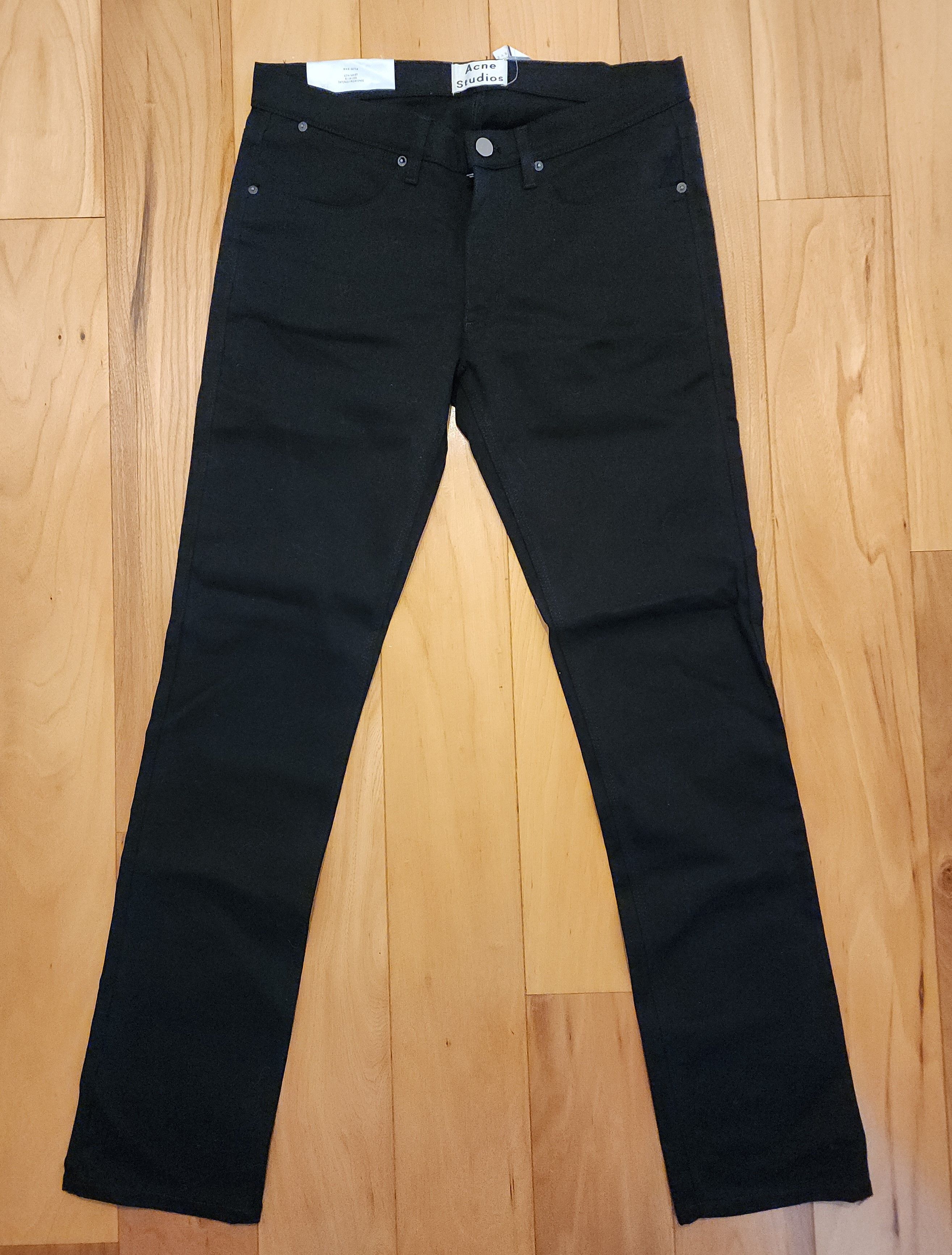 Acne Studio Max Black Denim 32/32