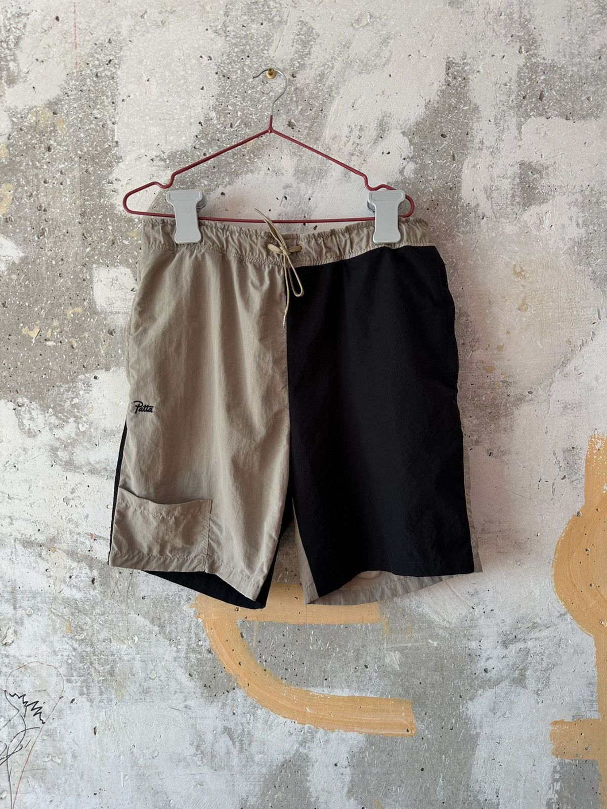 Patta Patta Double Colour Black Beige Swim Summer Shorts Size US 32 / EU 48 - 15 Thumbnail