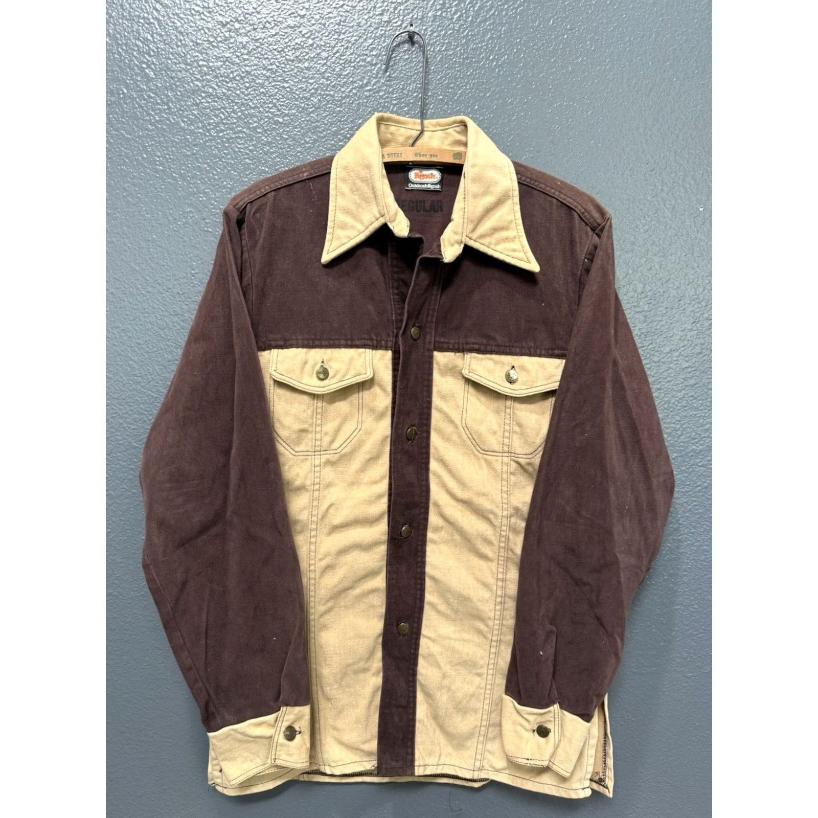 Vintage VINTAGE Osh Kosh Men's Western Shirt XL Cotton Button-Up Long Sleeve Brown 70s Size US XL / EU 56 / 4 - 3 Thumbnail