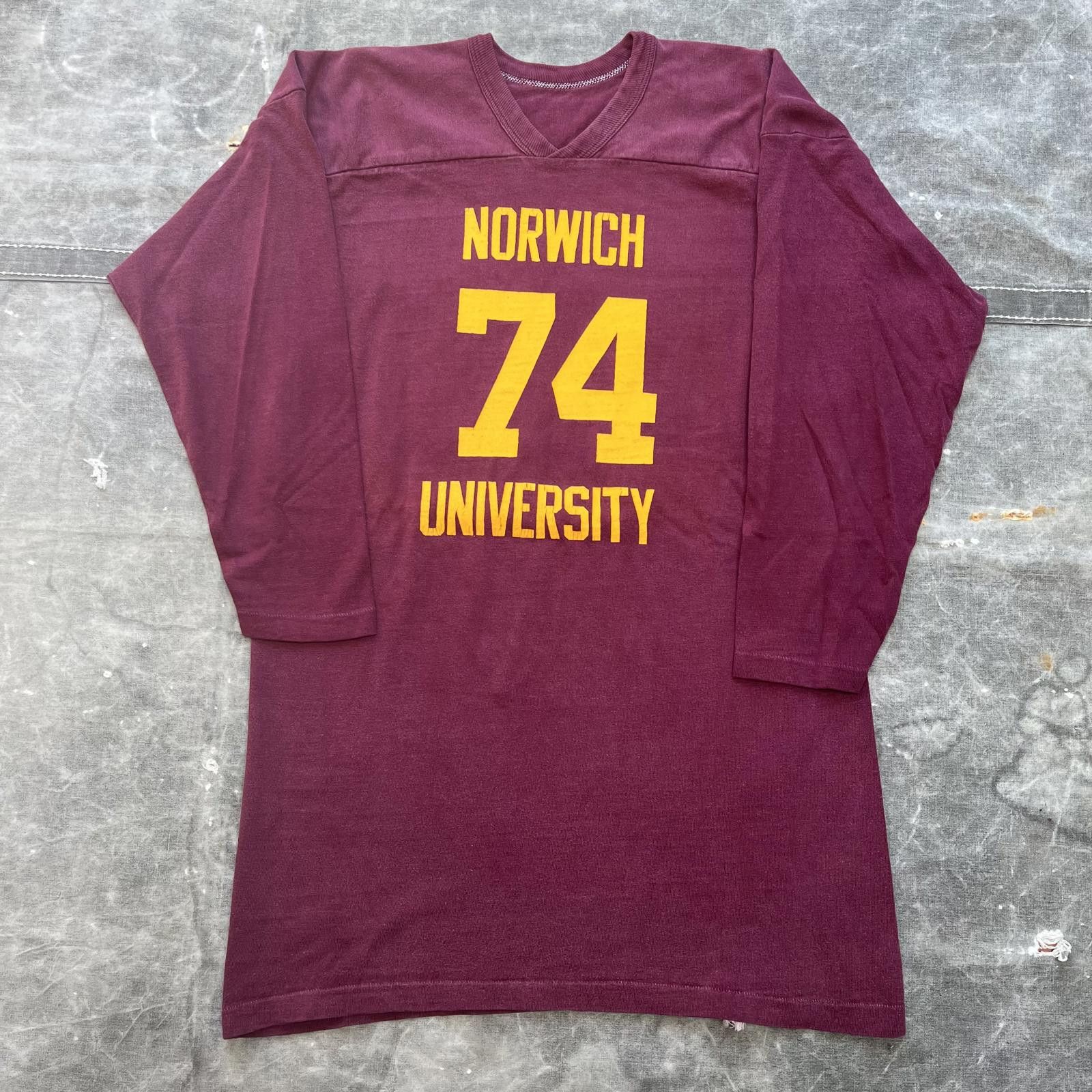 Russell Athletic × Vintage Vintage 1960s Southern Russell Norwich University 74 Jersey Size US L / EU 52-54 / 3 - 1 Thumbnail