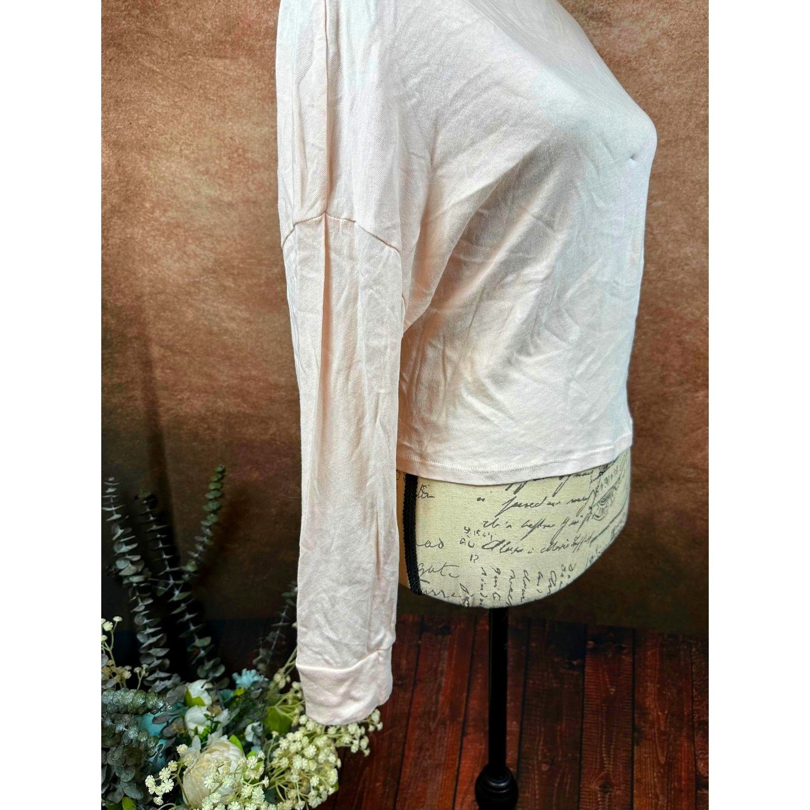 Other Chaser Gauzy Cotton Funnel Neck Drop Shoulder Light Pink S Size S / US 4 / IT 40 - 6 Thumbnail
