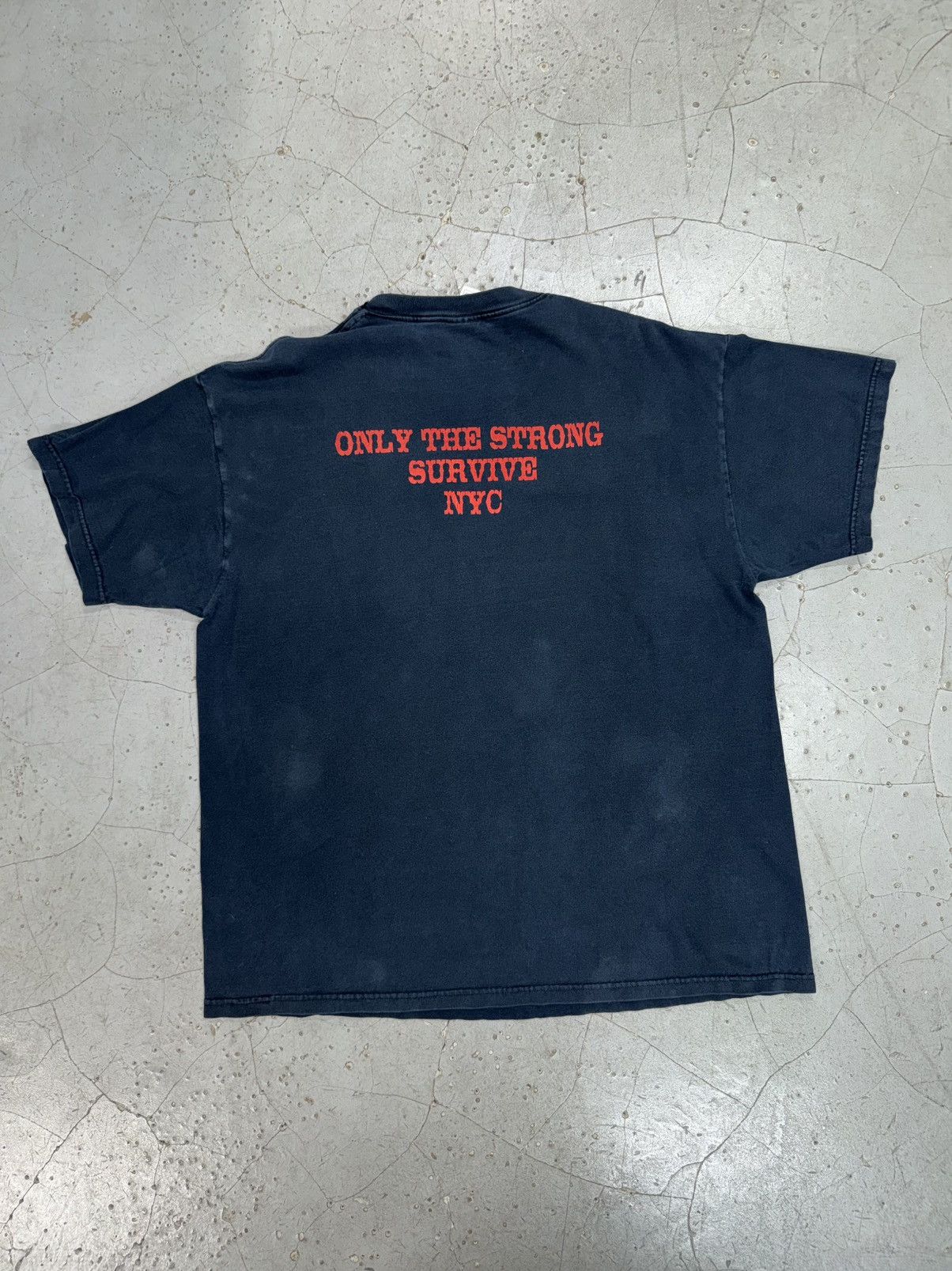 Fruit Of The Loom Vintage Hells Angels NYC Graphic Tee Size US XL / EU 56 / 4 - 2 Thumbnail
