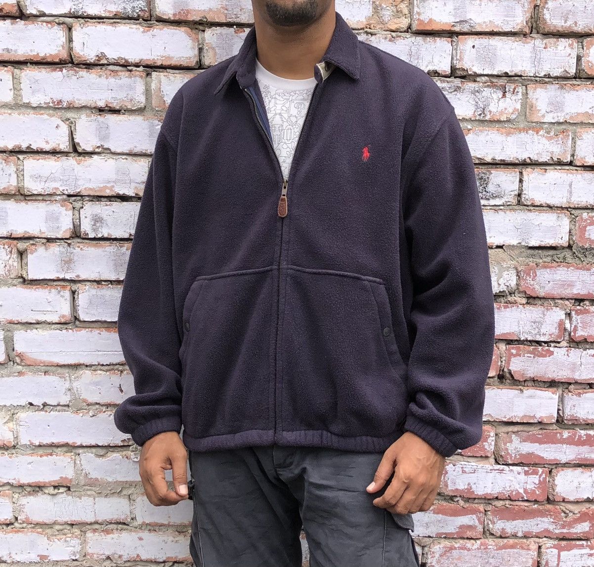 Polo Ralph Lauren Vintage Polo Ralph Lauren fleece Bomber Jacket Size US M / EU 48-50 / 2 - 1 Thumbnail