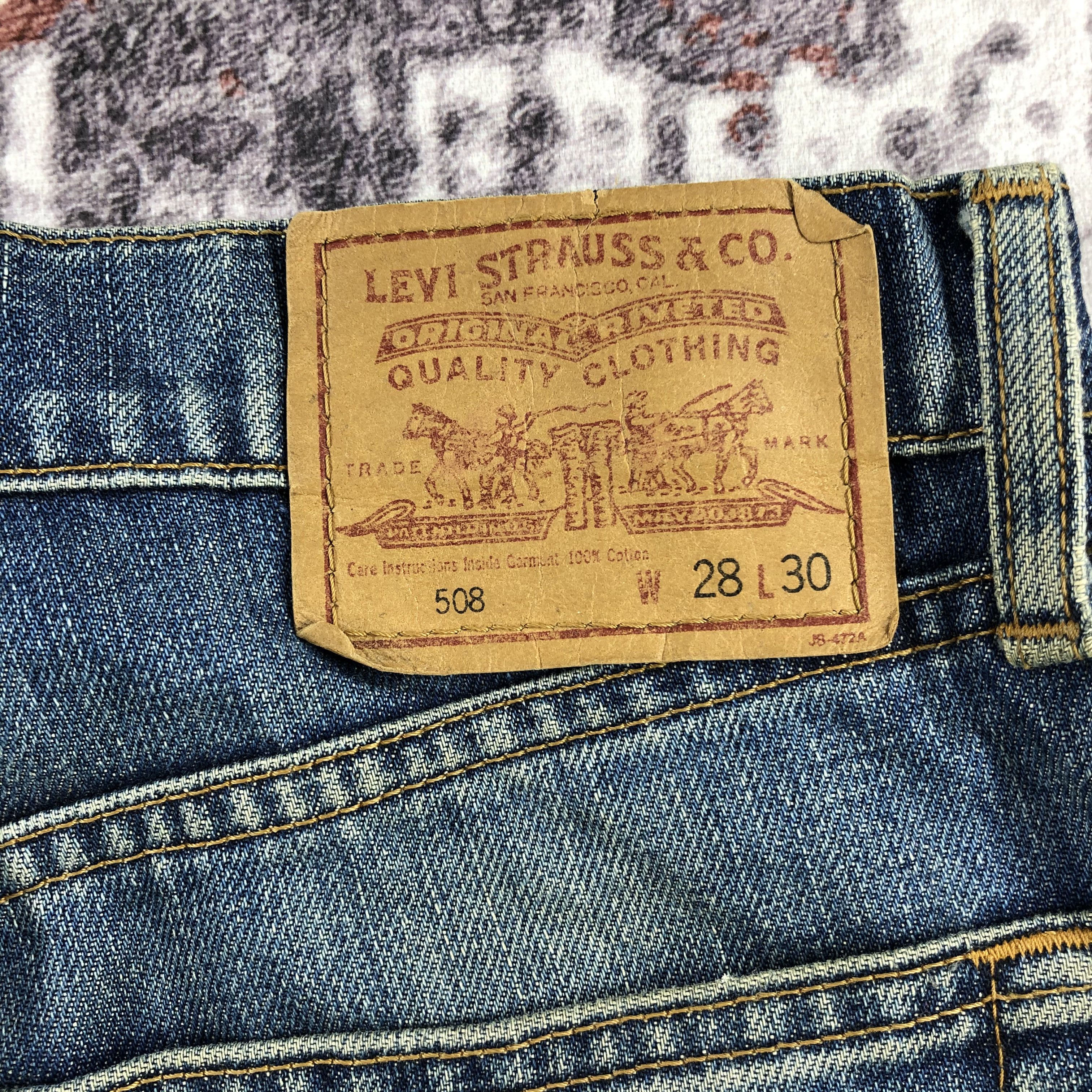 Levi's × Vintage 90s Vintage Blue Wash Levis 508 Jeans-JM2151 Size US 28 / EU 44 - 6 Thumbnail