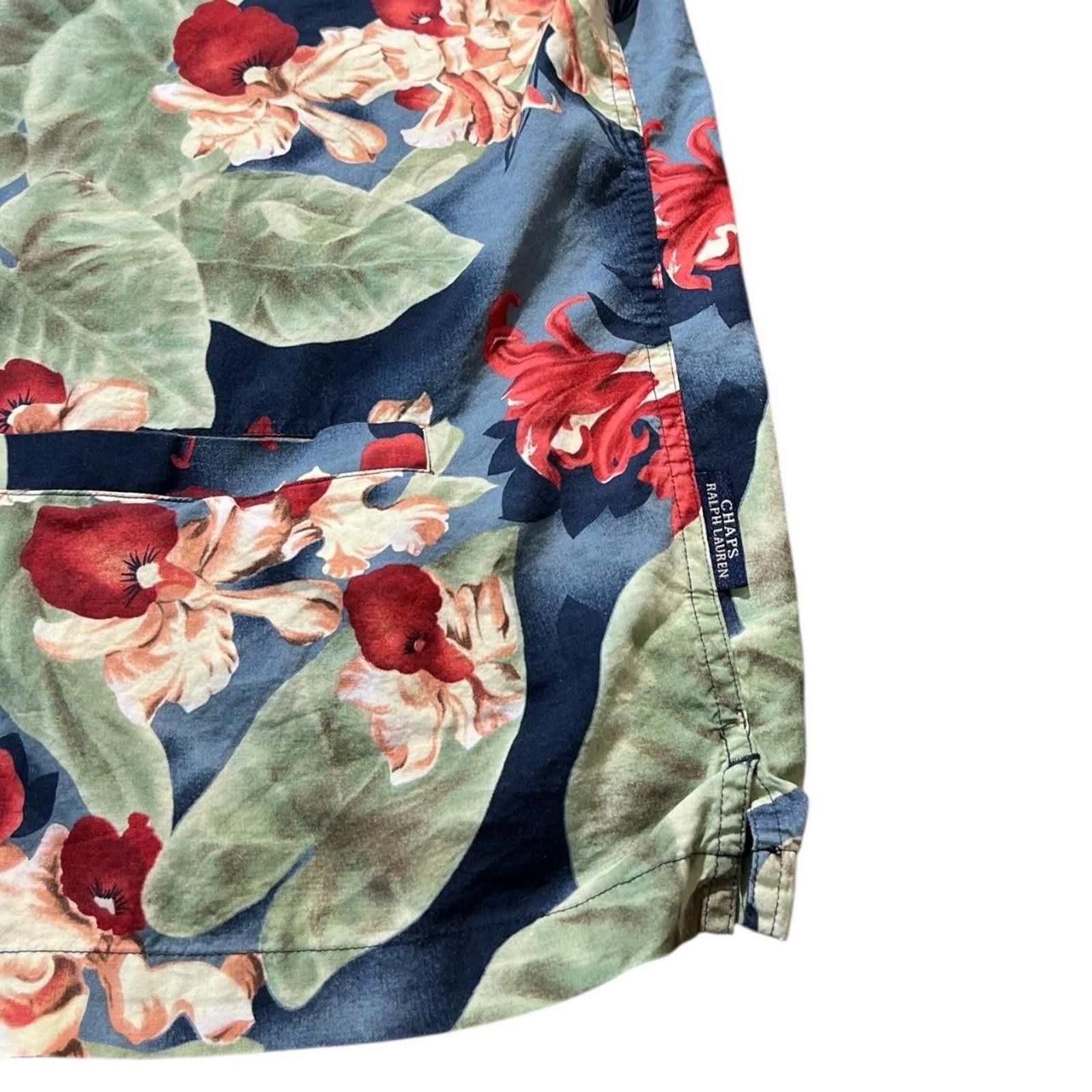Lauren Ralph Lauren Vintage Chaps Ralph Lauren Loop Collar Camp Hawaiian Shirt Size US L / EU 52-54 / 3 - 4 Thumbnail