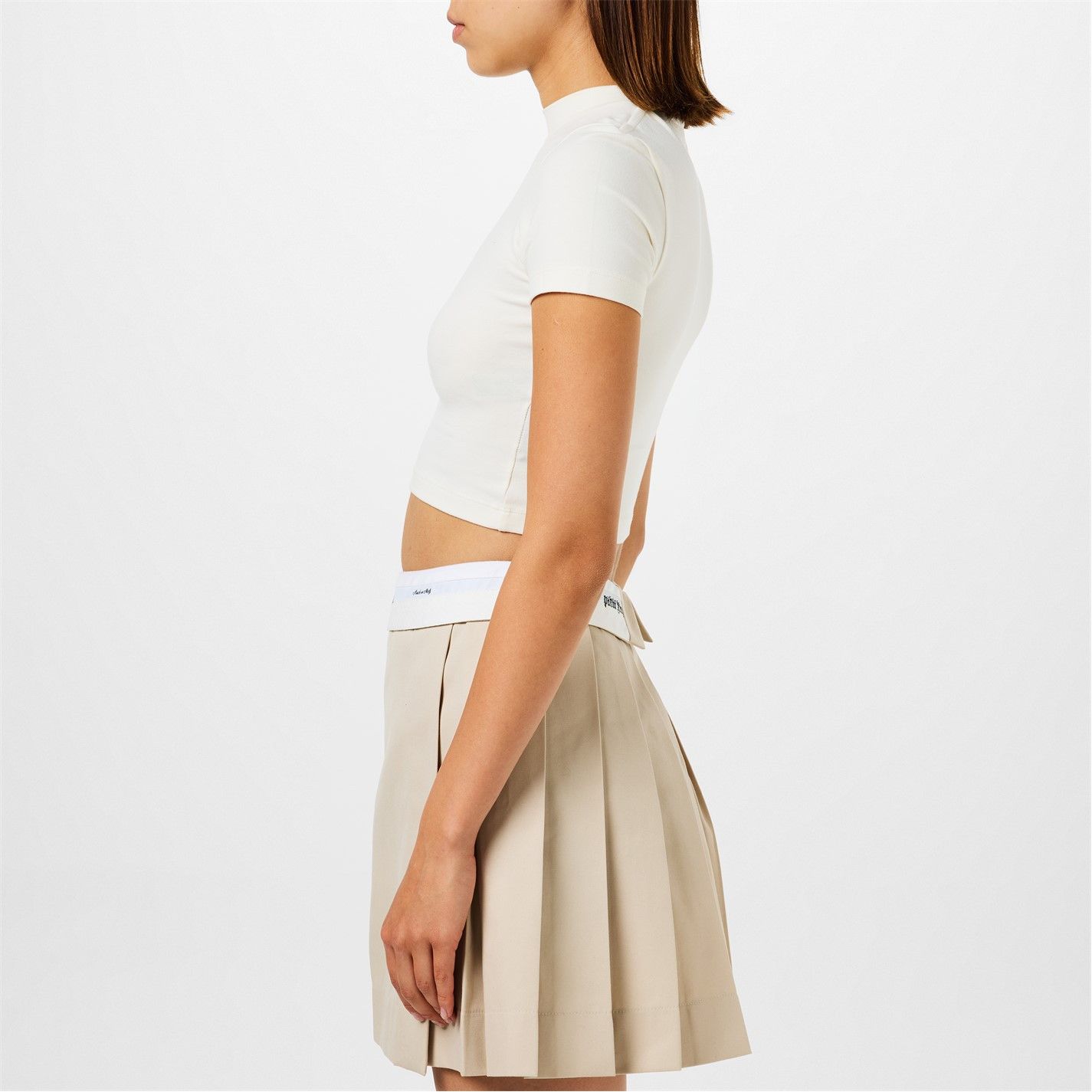 Palm Angels o1g2r1mq0325 Monogram Fitted T-Shirt in White Size M / US 6-8 / IT 42-44 - 4 Thumbnail
