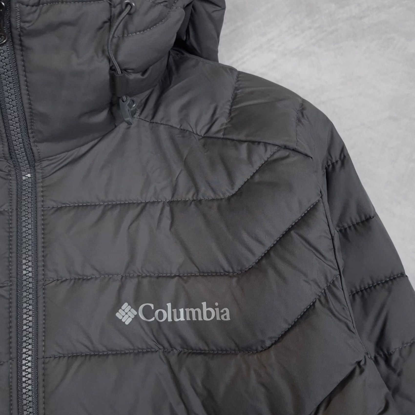 Vintage Columbia Jacket Mens XS Gray Hooded Full Zip Puffer Omni-Heat Packable Size US XS / EU 42 / 0 - 5 Thumbnail