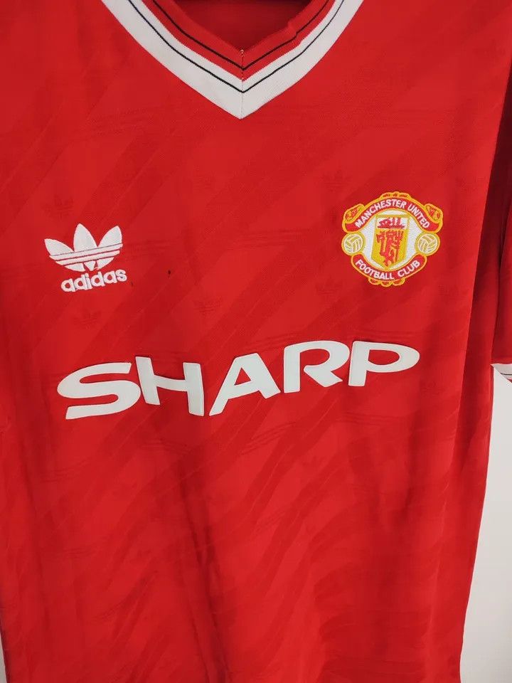 Vintage Manchester United 1987-88 home FOOTBALL Kit SHIRT