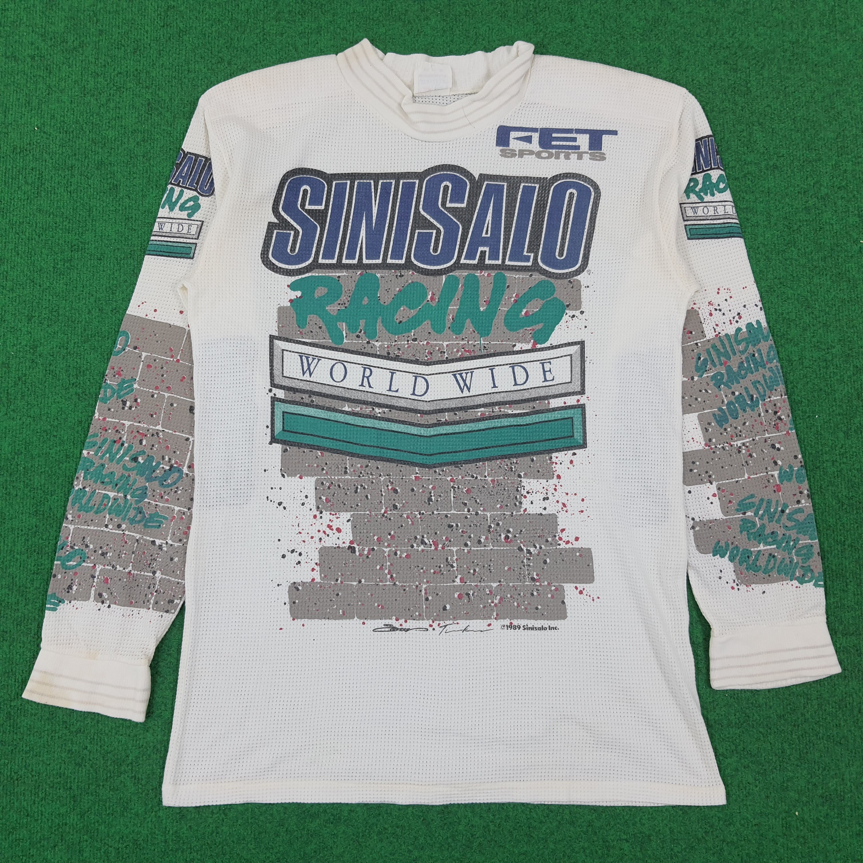 Vintage SINISALO Racing World Wild 80s Motorsports Tshirt