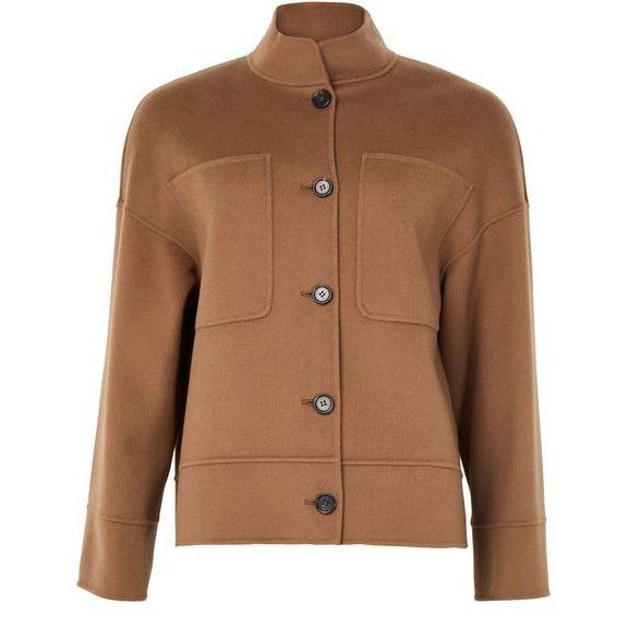 MAX MARA Buttoned Brown Wool Jacket New & Authentic (Women's