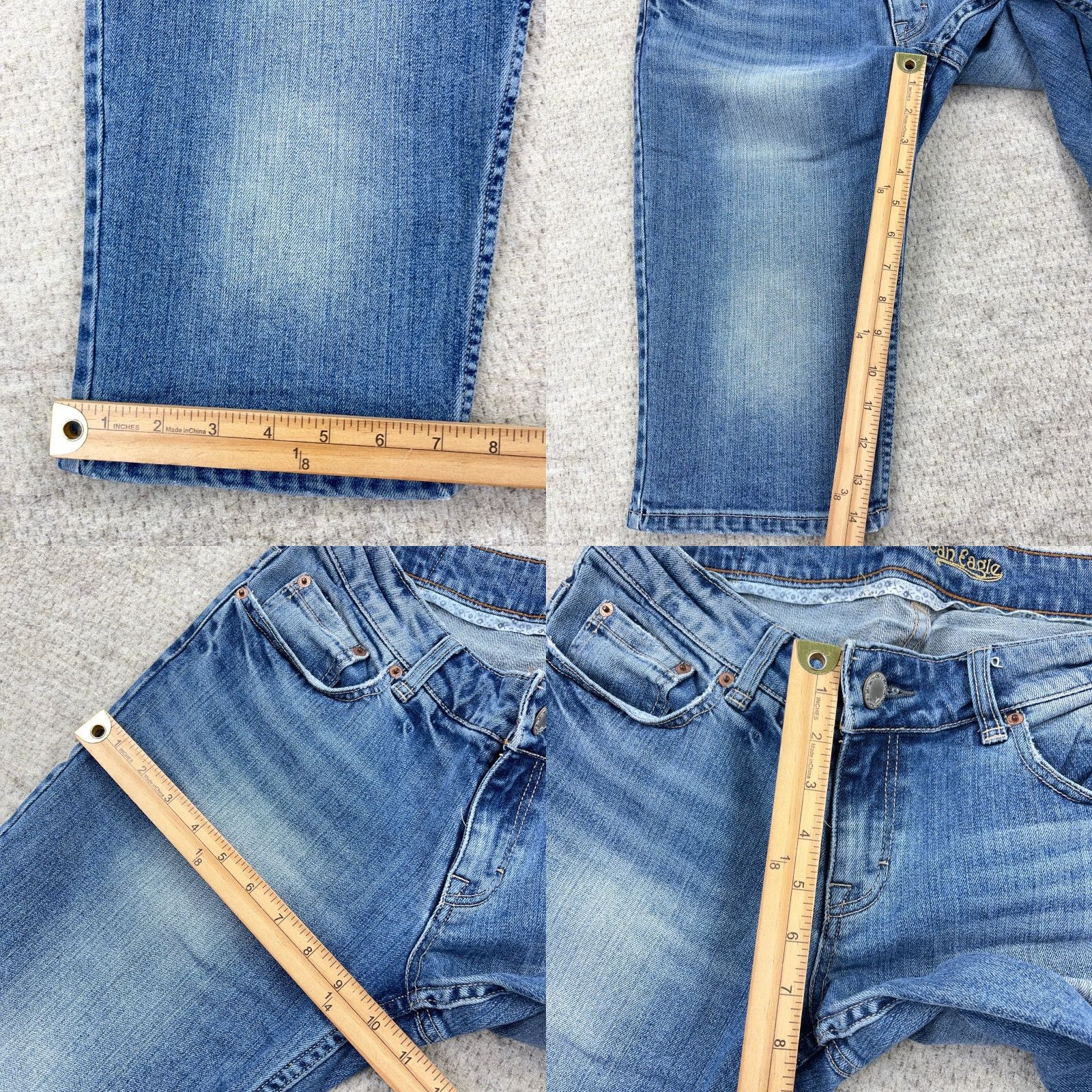 American Eagle Outfitters VINTAGE American Eagle Outfitters Capri Jeans Women 12 Low Rise Med Wash Denim Capri Jeans Womens 12 Blue 5-Pocket City Logo 90s Breakfast Size 34" / US 12 / IT 48 - 8 Thumbnail
